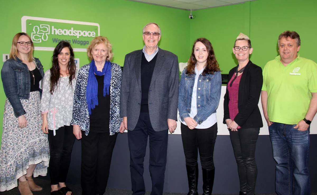 Kathryn Arentsen (headspace NewAccess coach), Alex Weidner (headspace NewAccess coach), Patricia Wheatley, Michael Wheatley, Alexandra Wheatley, Anita McRae (MPHN), Shane Thomas (headspace). 