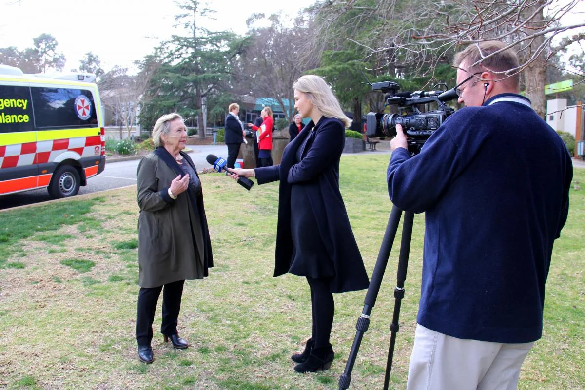 The launch of the spring thunderstorm campaign was held earlier today at Wagga Wagga’s Botanic Gardens. Our local media were out in force, braving the cold and wet, to promote the launch.