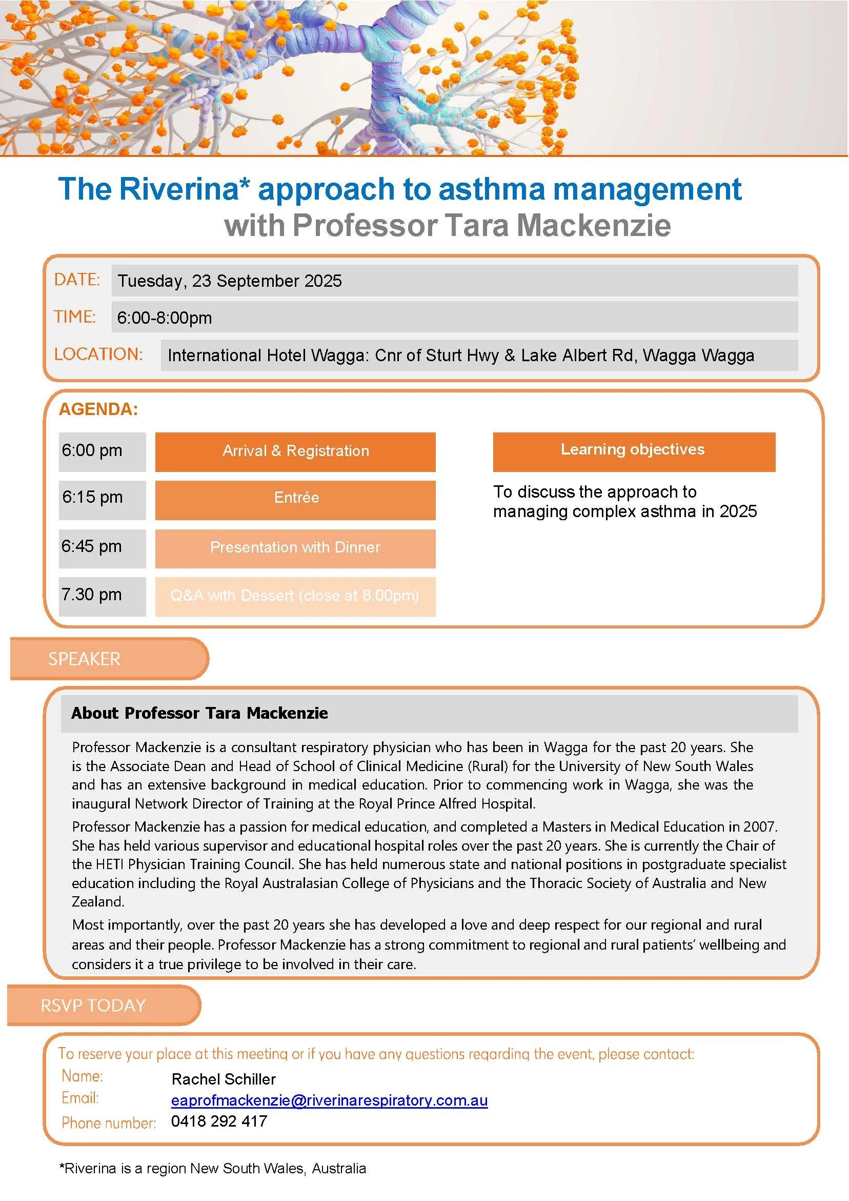 The Riverina approach to asthma management with Professor Tara Mackenzie