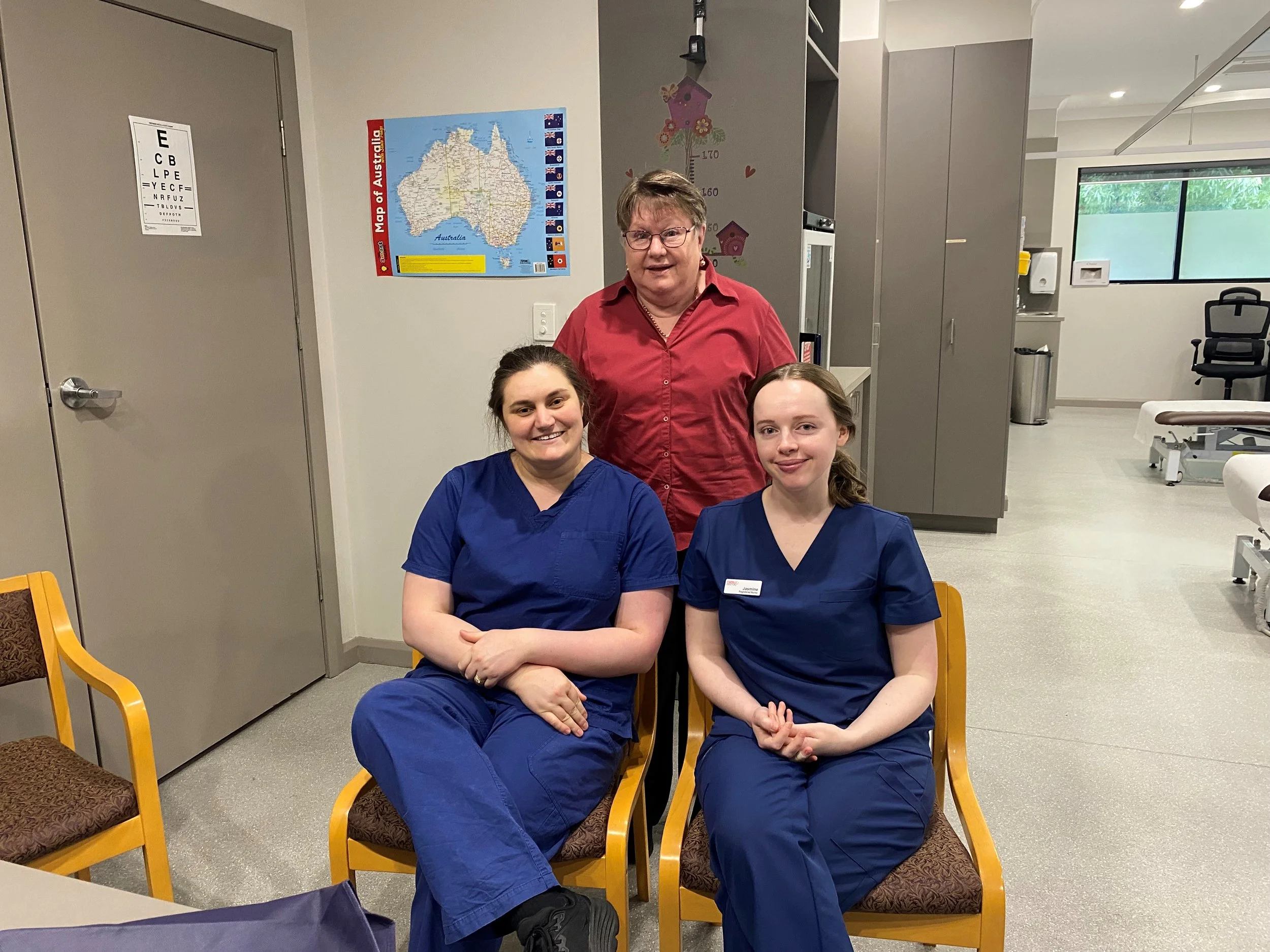 Jasmine, Sarah and Jenny Kooringal Medical centre November 2025.jpg
