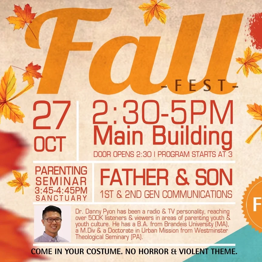 SFCAC Fall Festival!  Oct. 27