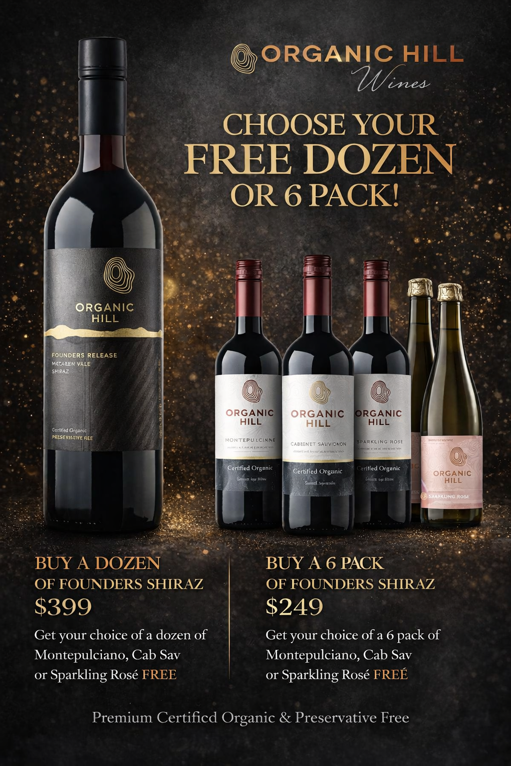 Buy A dozen! Get a dozen FREE! OR Buy A 6 pack! Get a 6 pack free!