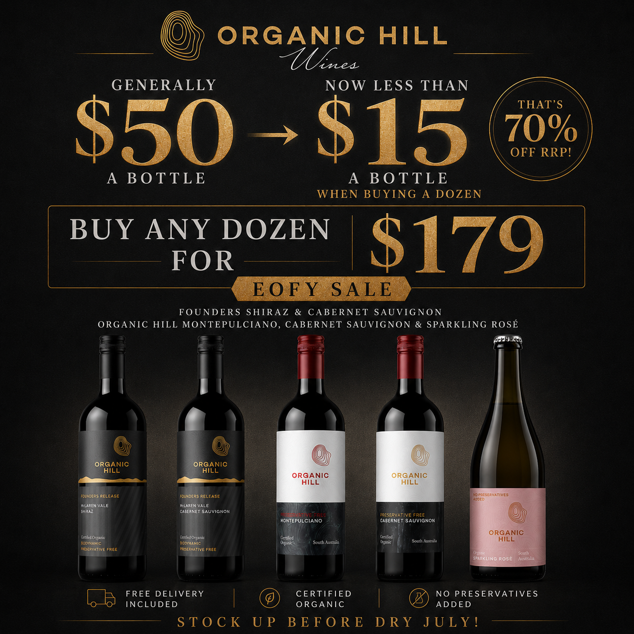 Less than $15 a BOTTLE!  That's better than 70% OFF!