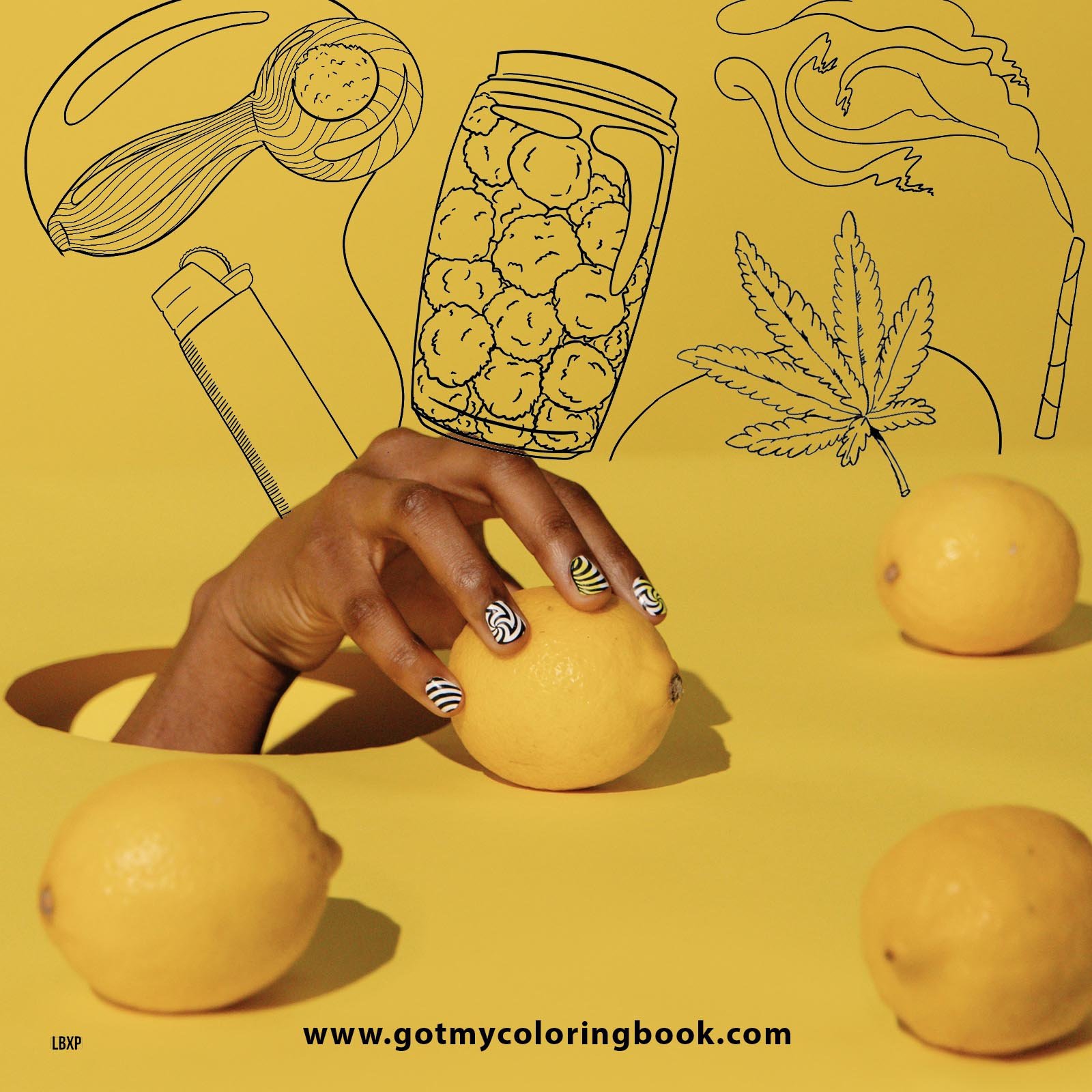 GotMyColoringBook Yellow Weed.jpg