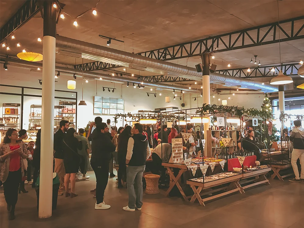 A shot from the NappaDori Christmas Market
