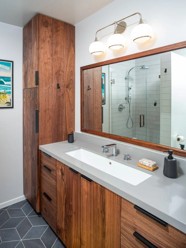 Bathroom vanity and Linen cabinet