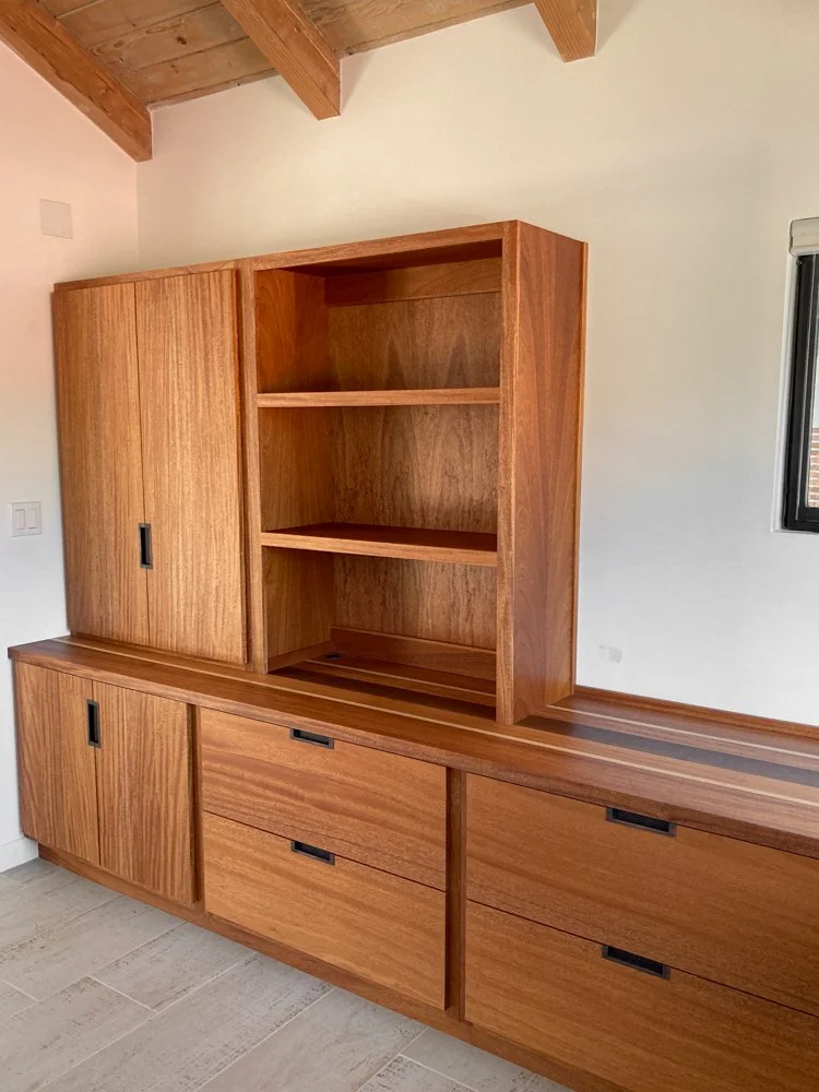 All solid wood doors and drawer fronts.