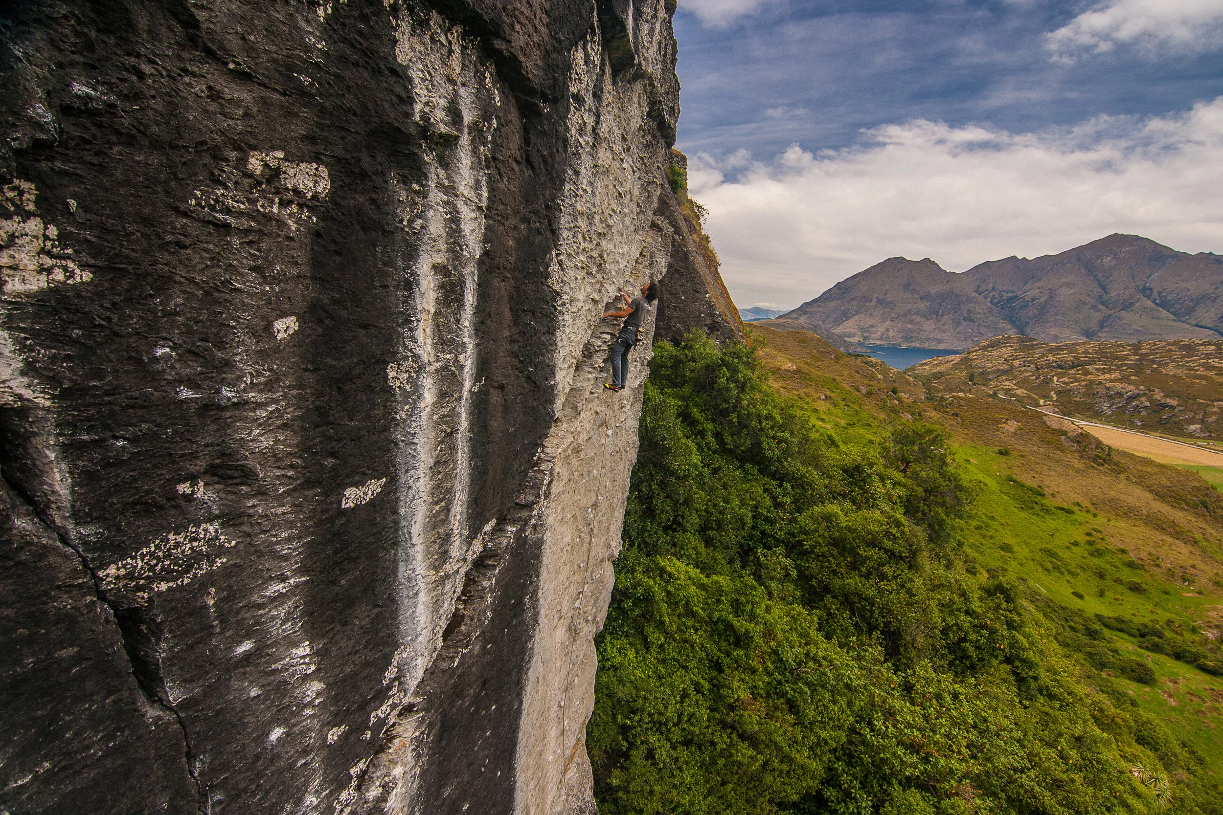 Marc Lesaicherre at Pencil Dick Wall. Photo: Llewellyn Murdoch