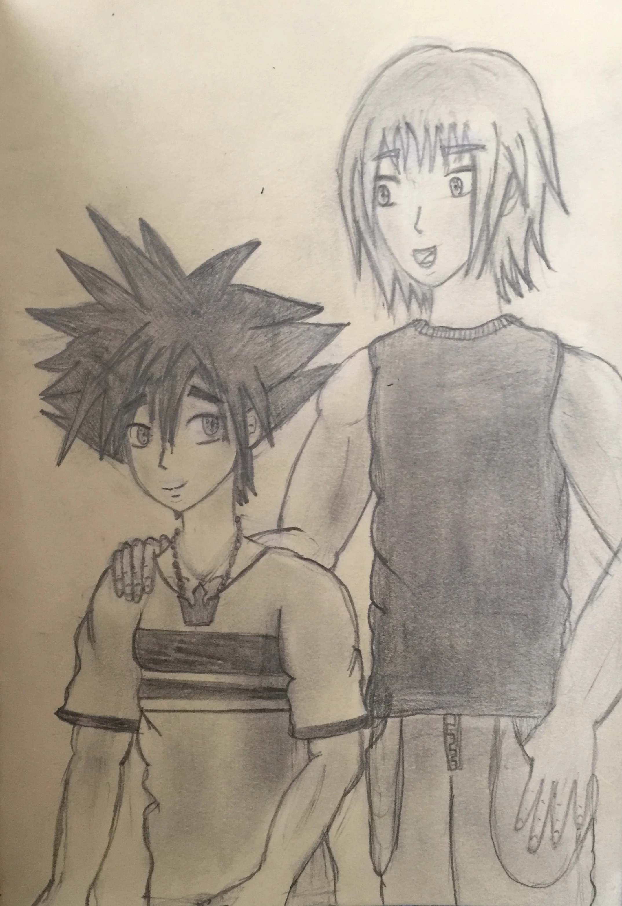 Best friends comfort each other