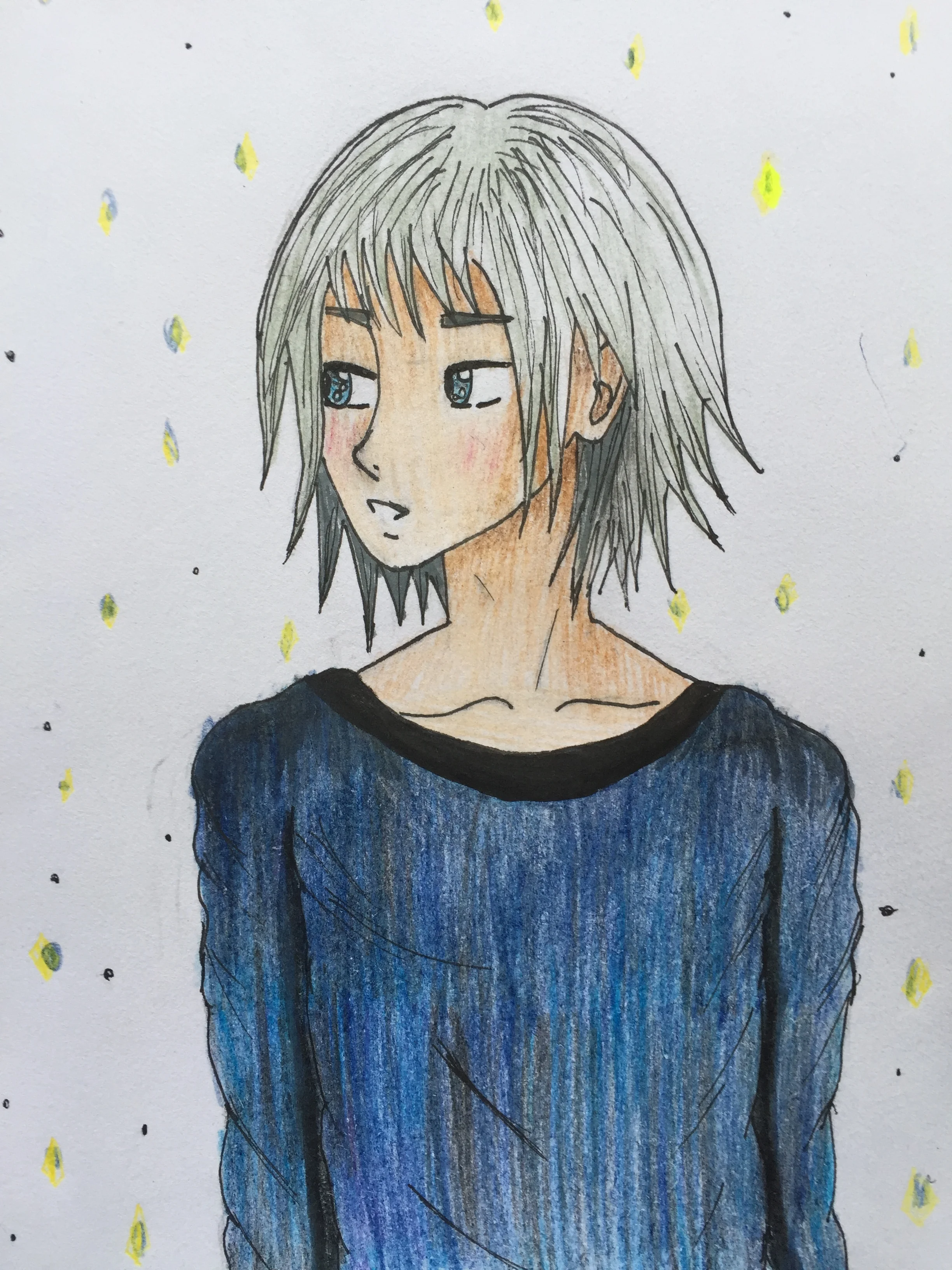 Riku in a sweater 