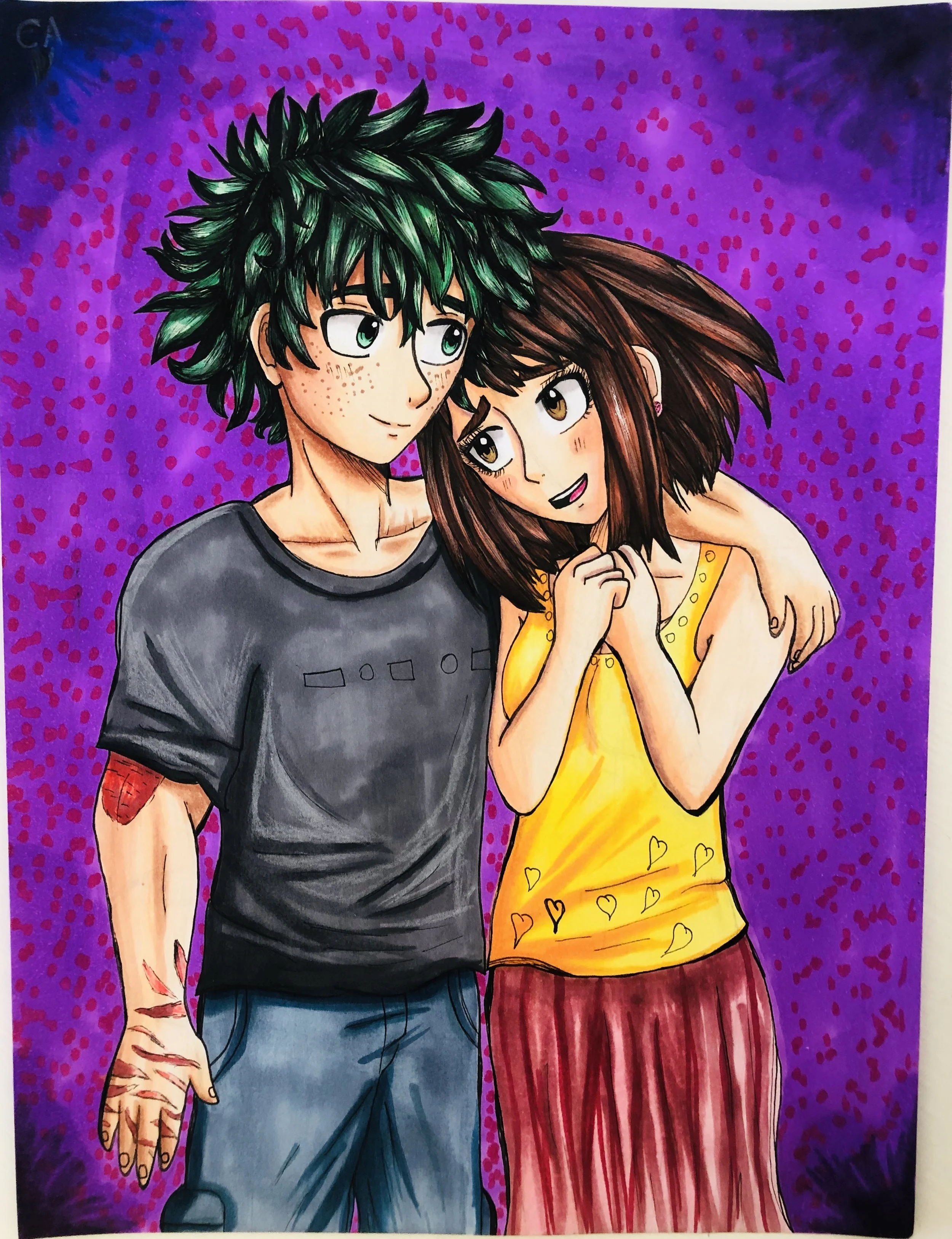 My Hero Academia: Izuku Midoriya and Ochaco Uraraka 