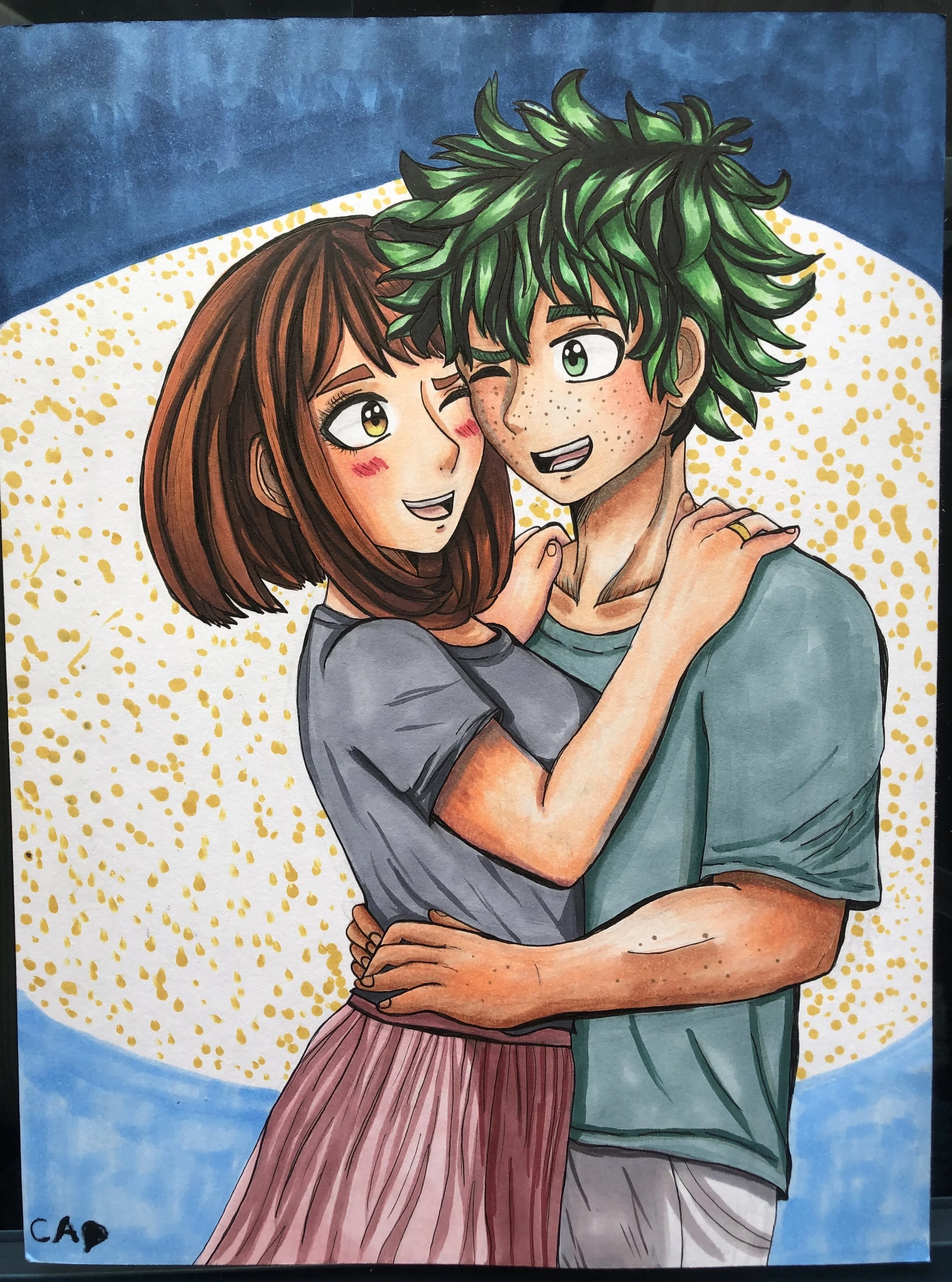My Hero Academia: Izuku Midoriya and Ochaco Uraraka 