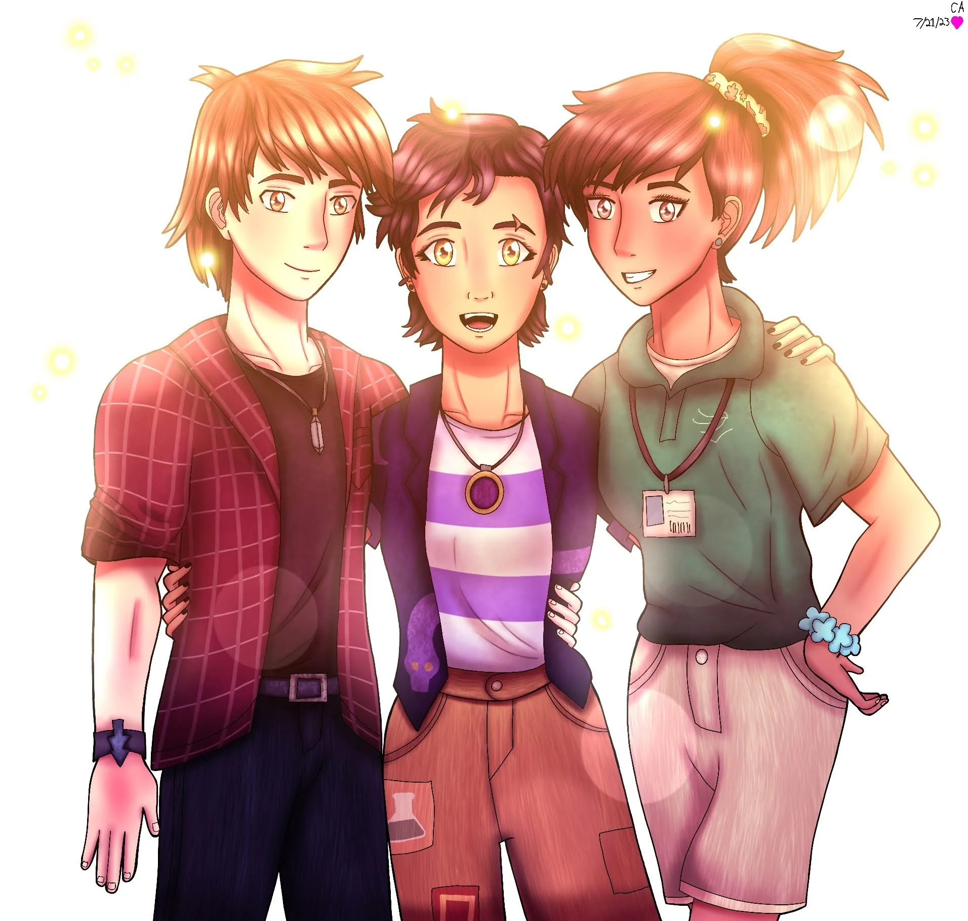 Dipper Pines, Luz Noceda, and Anne Boonchuy
