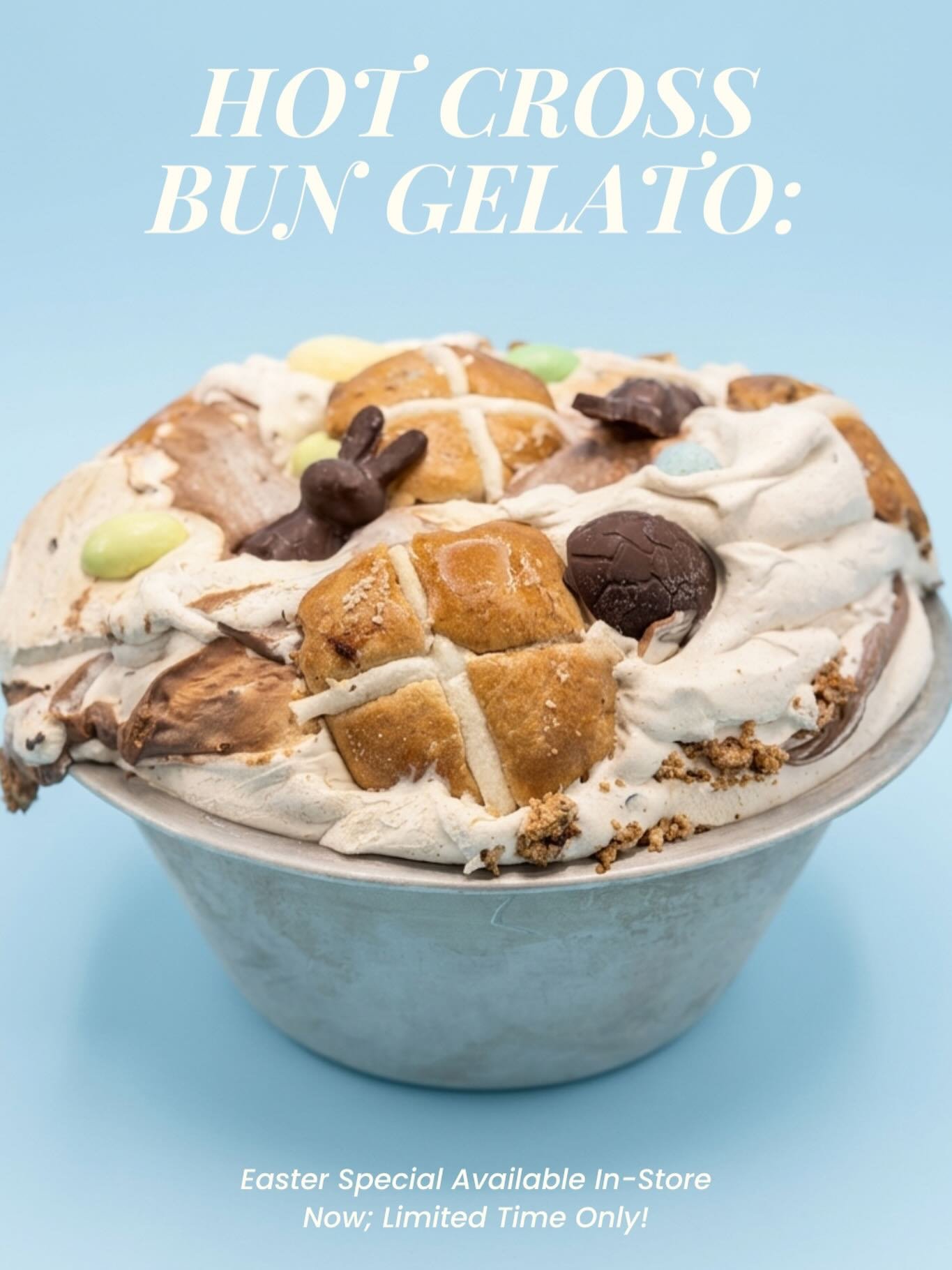 EASTER LIMITED EDITION FLAVOUR: Hot Cross Bun!!! 🐣🪺💙🩵
