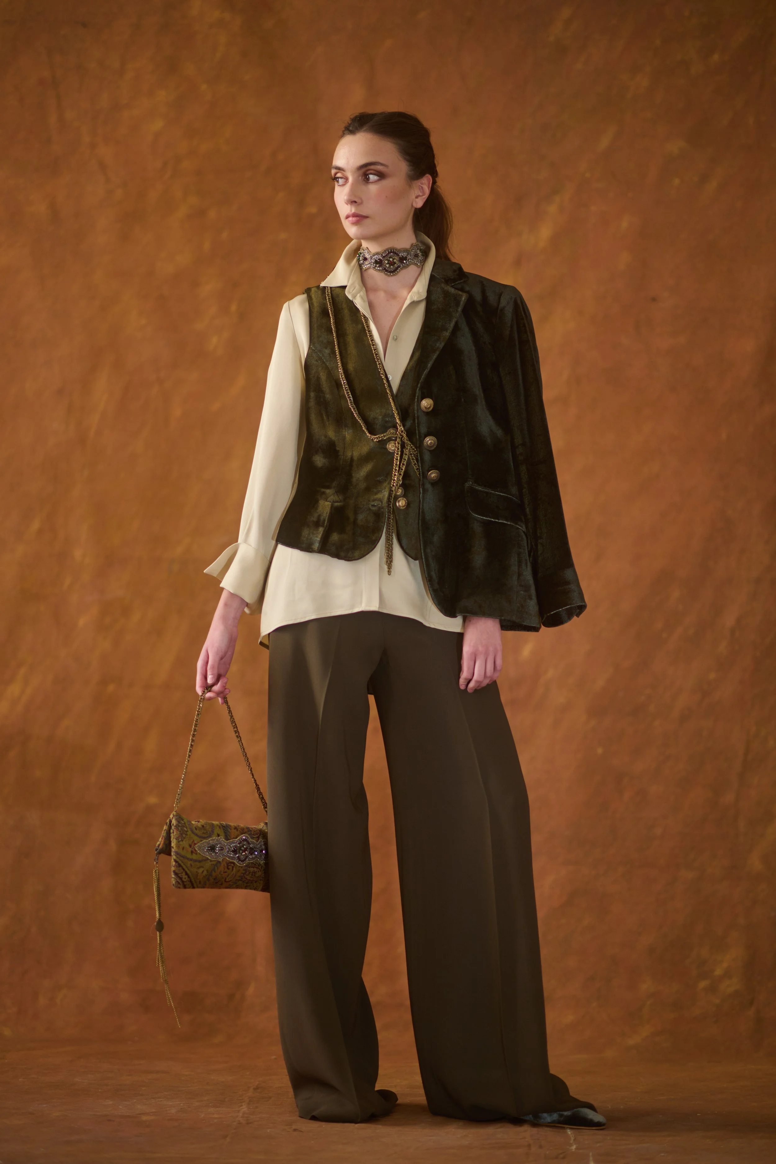 Crepe Maxi Pants