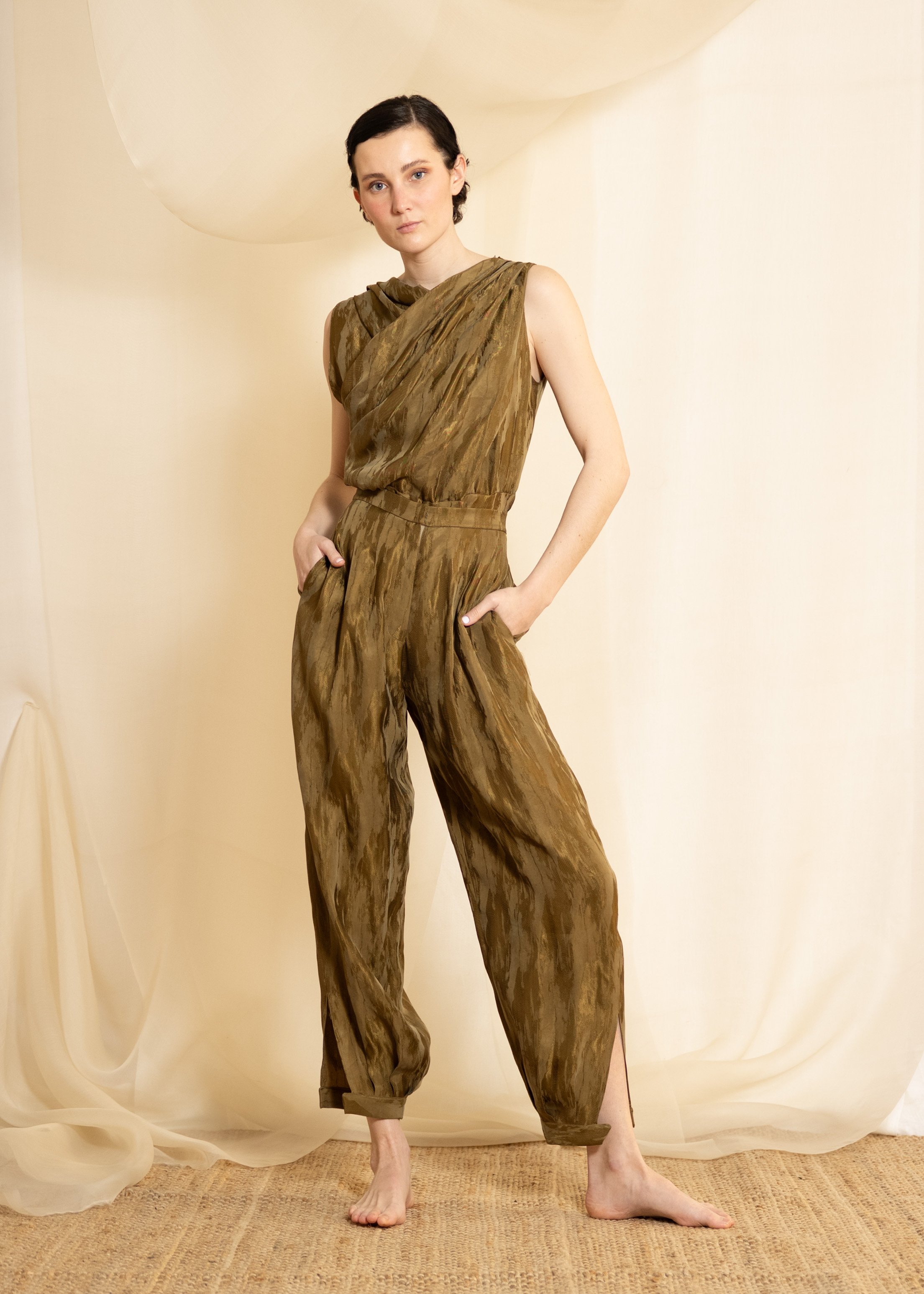 Cupro Jacquard Toscana Top