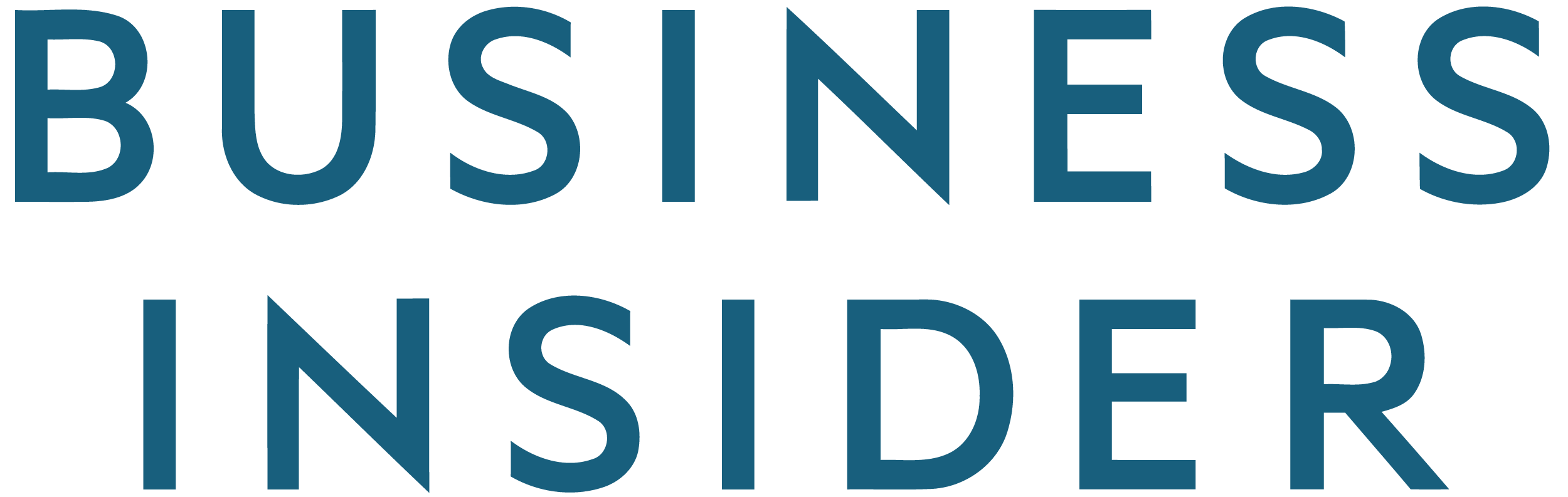The words 'BUSINESS INSIDER' in large blue letters on a white background.