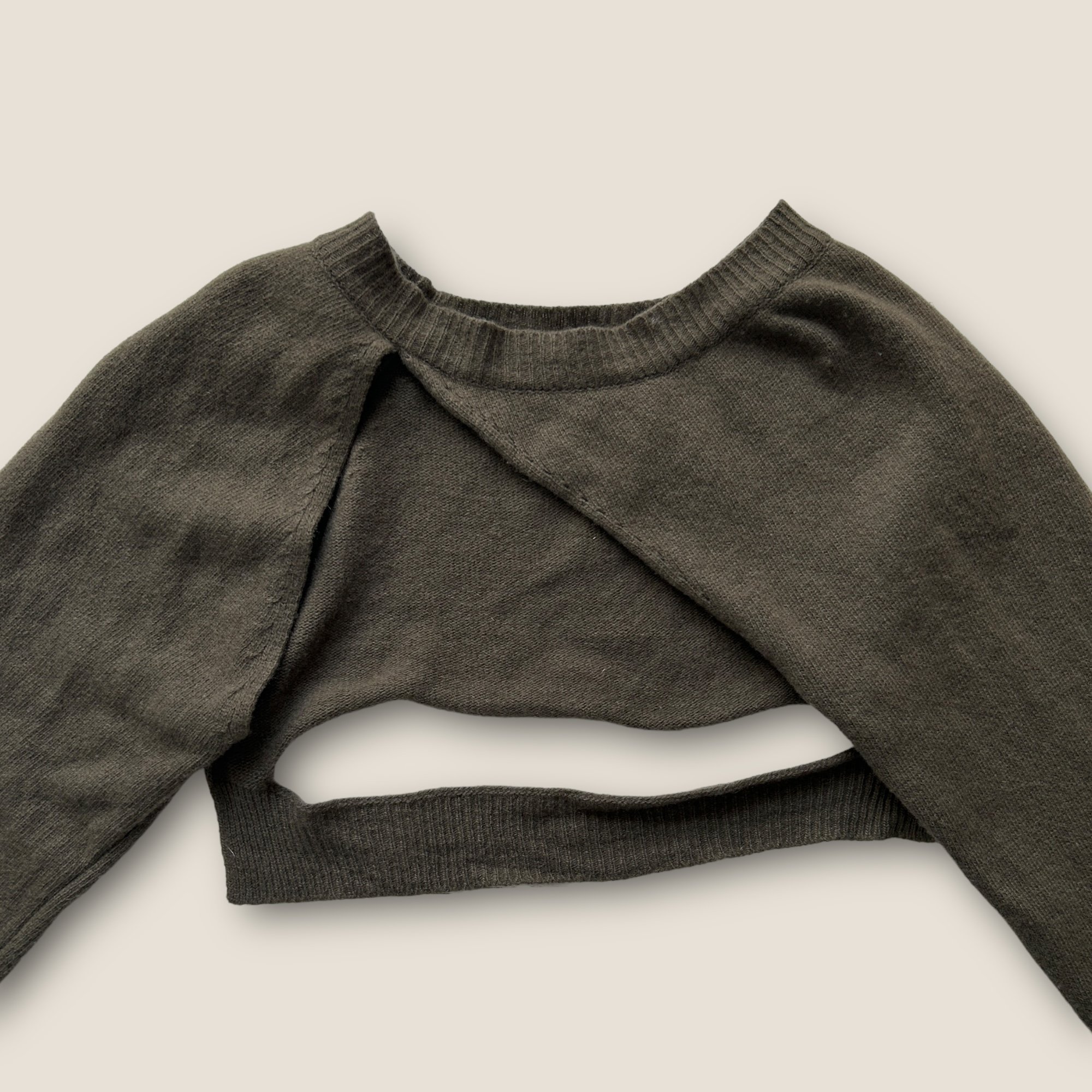 Modernist Cropped Wool Bolero Jumper - OS — One Scoop Store