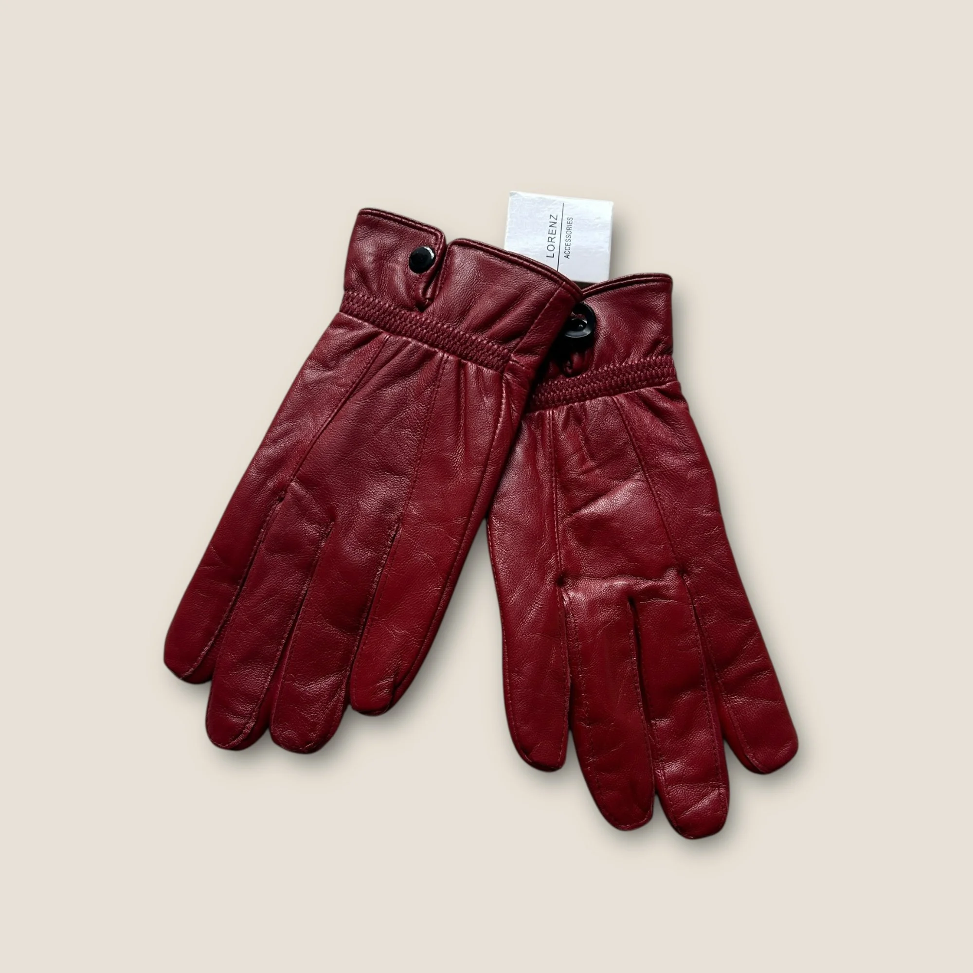 Vintage 90s Genuine Leather Gloves - One Size