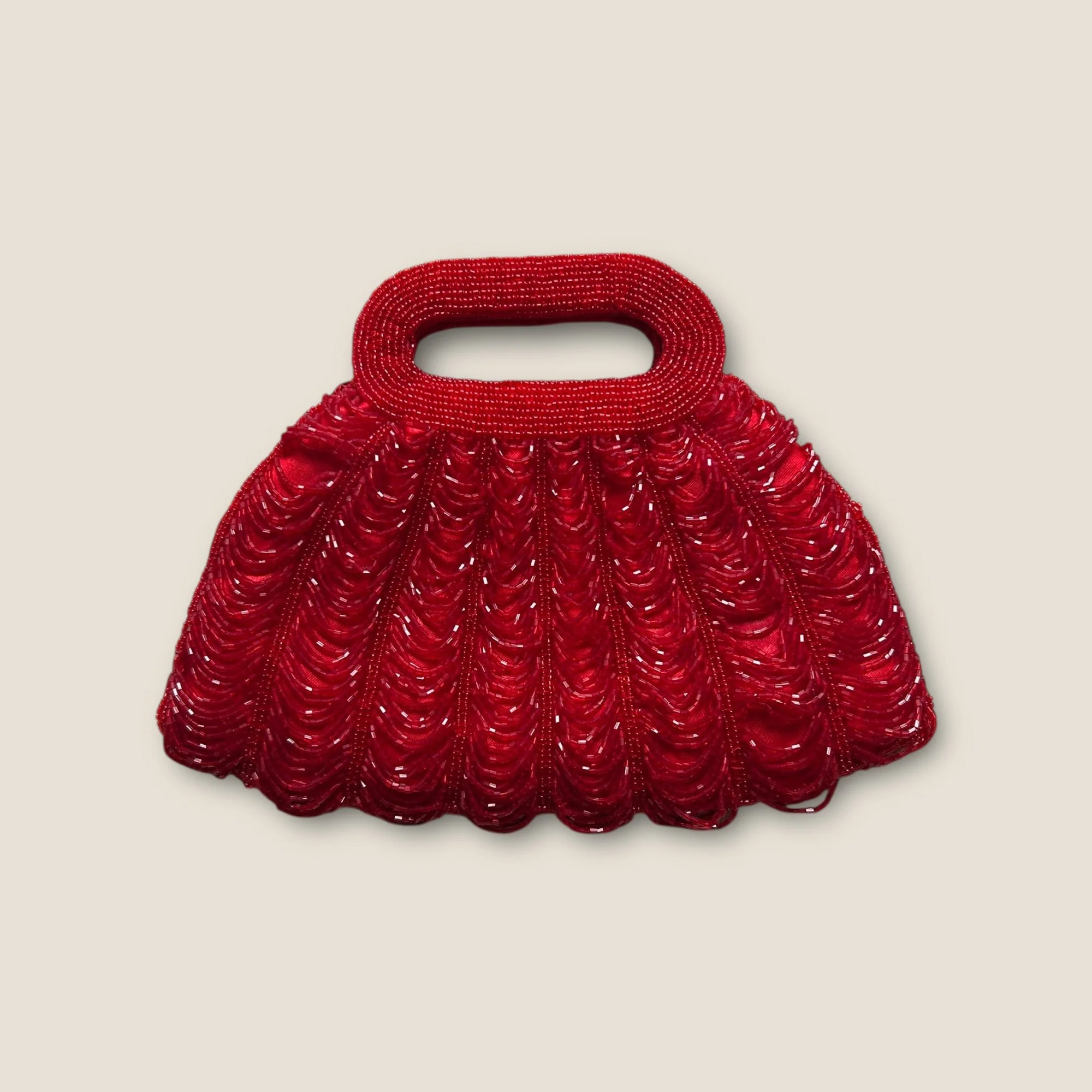 Dents Vintage Beaded Satin Mini Handbag - OS