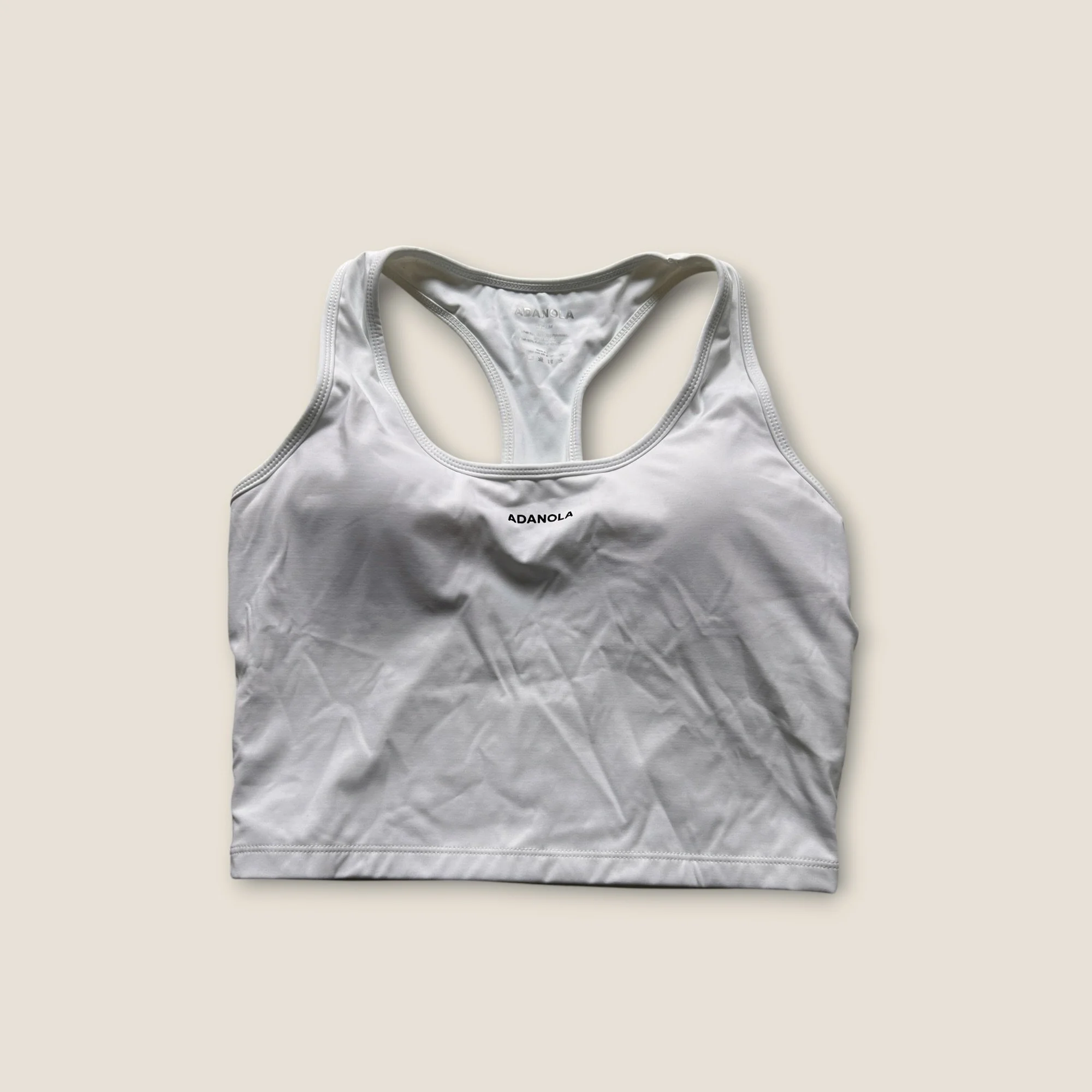 Adanola Racer Back Crop Top - Size M