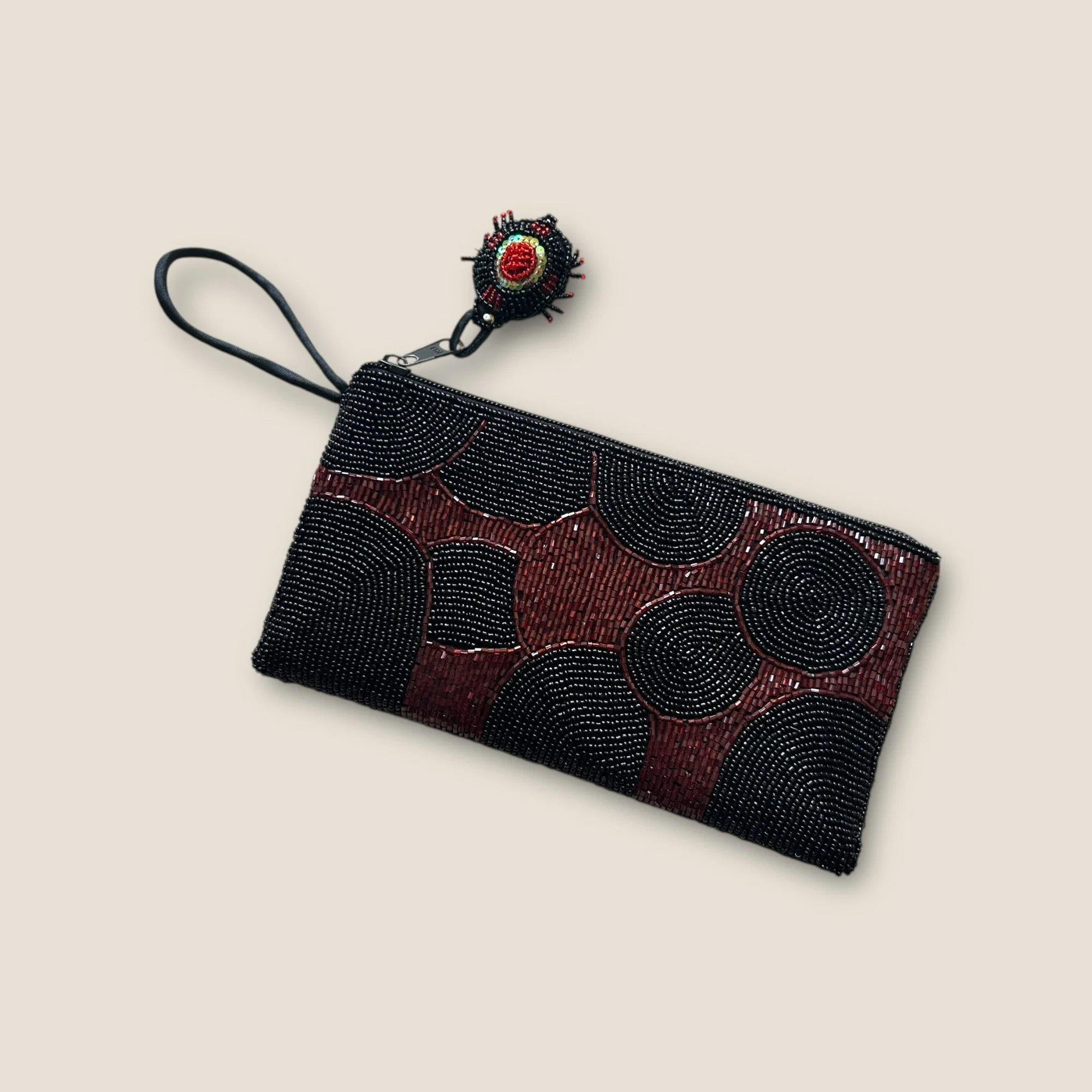 Vintage Beaded Embellished Wristlet Purse