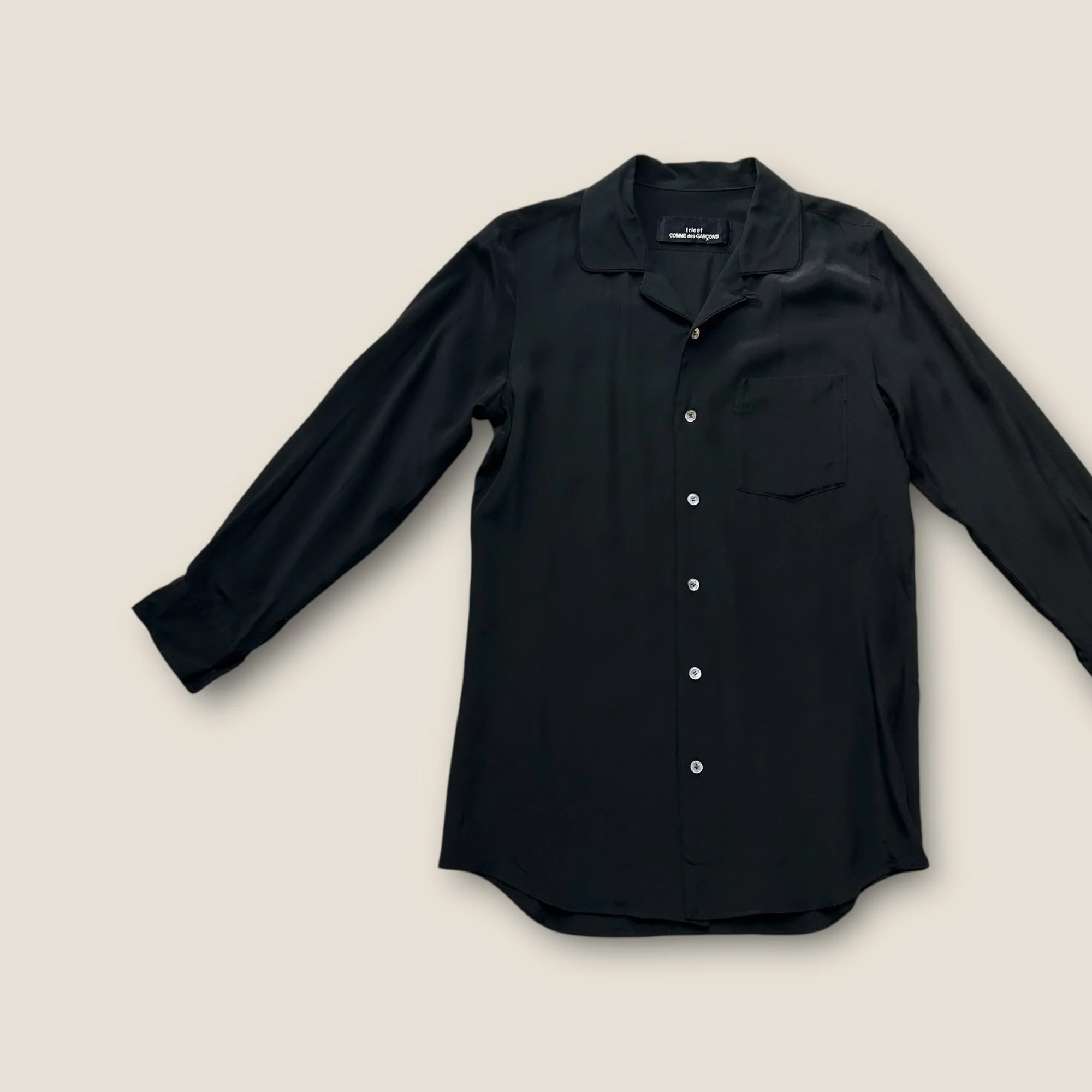 Comme Des Garçons Silk Shirt - Size UK 8-10