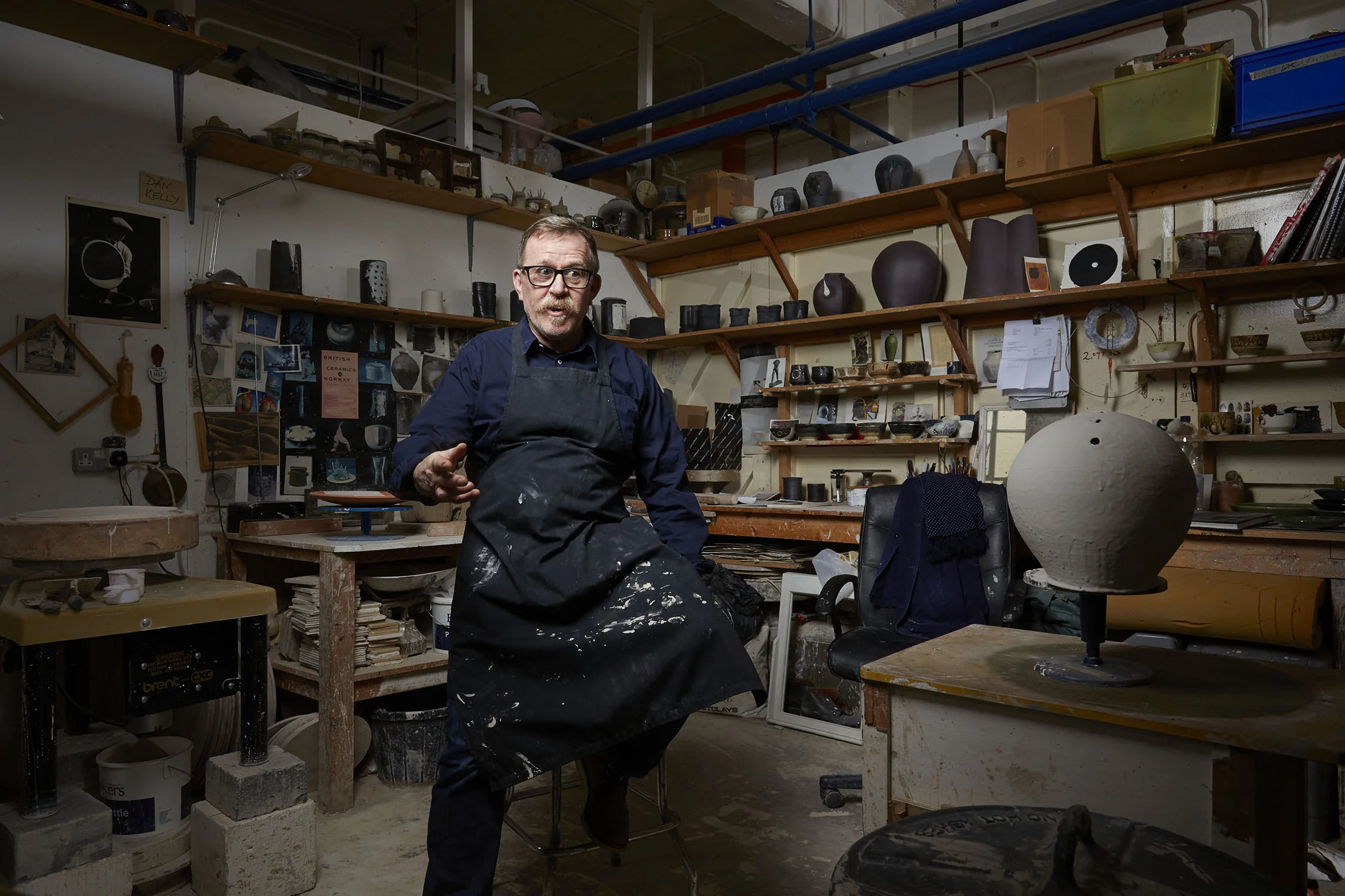 Male artists at work by Nick Dolding