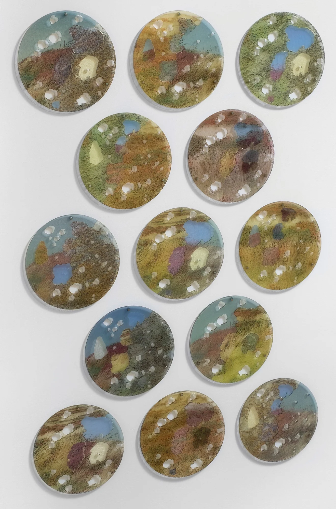 1 Main - Tregeseal glass wall installation - water jet cut and fired glass discs, 100cm x 135cm DSCF0021-copy.jpg