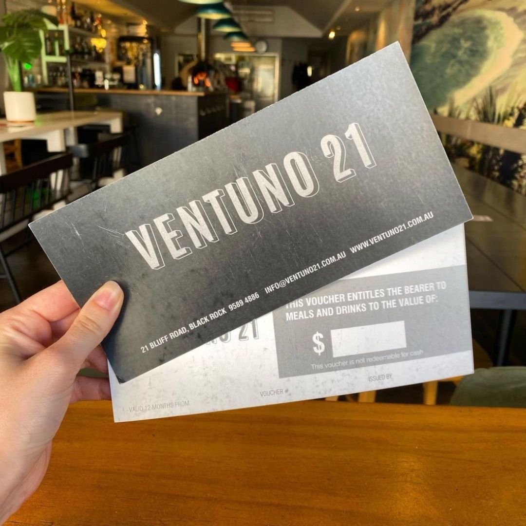 🌸 Give Mom the gift of unforgettable flavours this Mother's Day with Ventuno 21 vouchers! 🌸

Purchase online or stop by our restaurant to pick up the perfect present for Mum!

#Bayside #BlackRock #BlackRockVillage #Ventuno21 #SupportSmallBusiness #