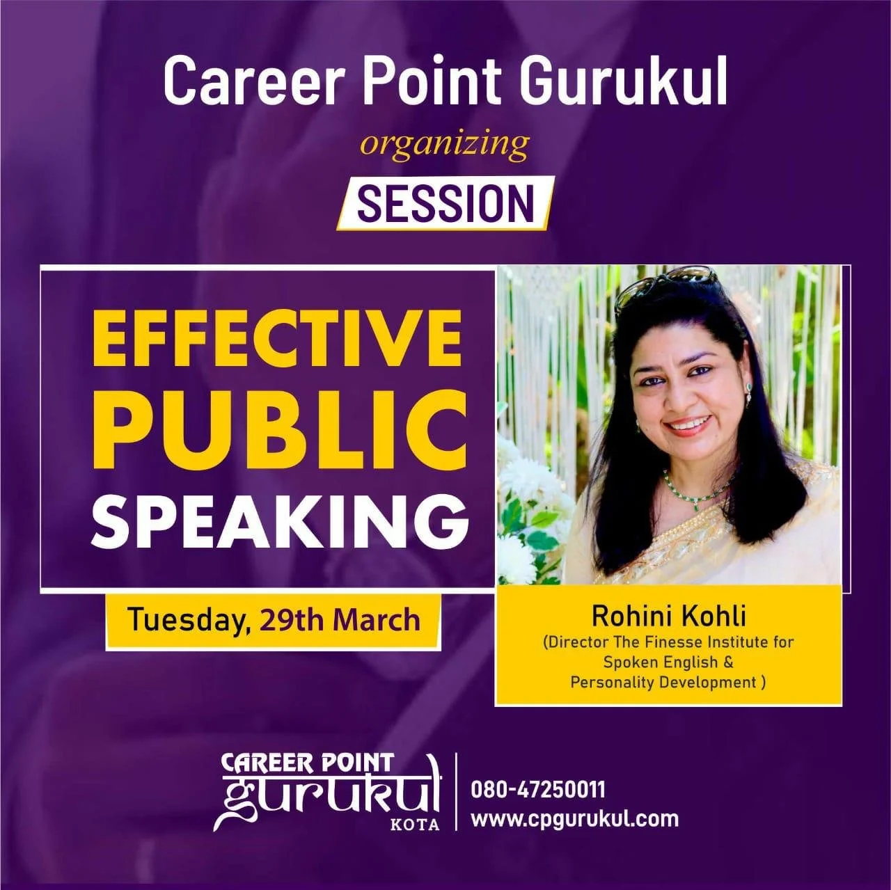 Effective Public Speaking at Career Point Gurukul, Kota