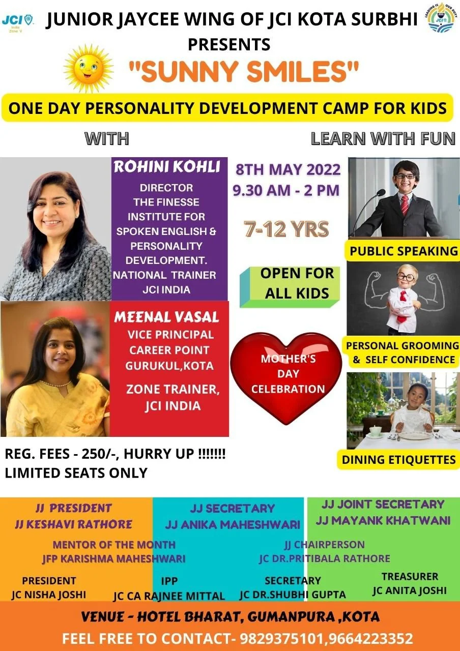 Sunny Smiles - Personality Development Camp for Kids