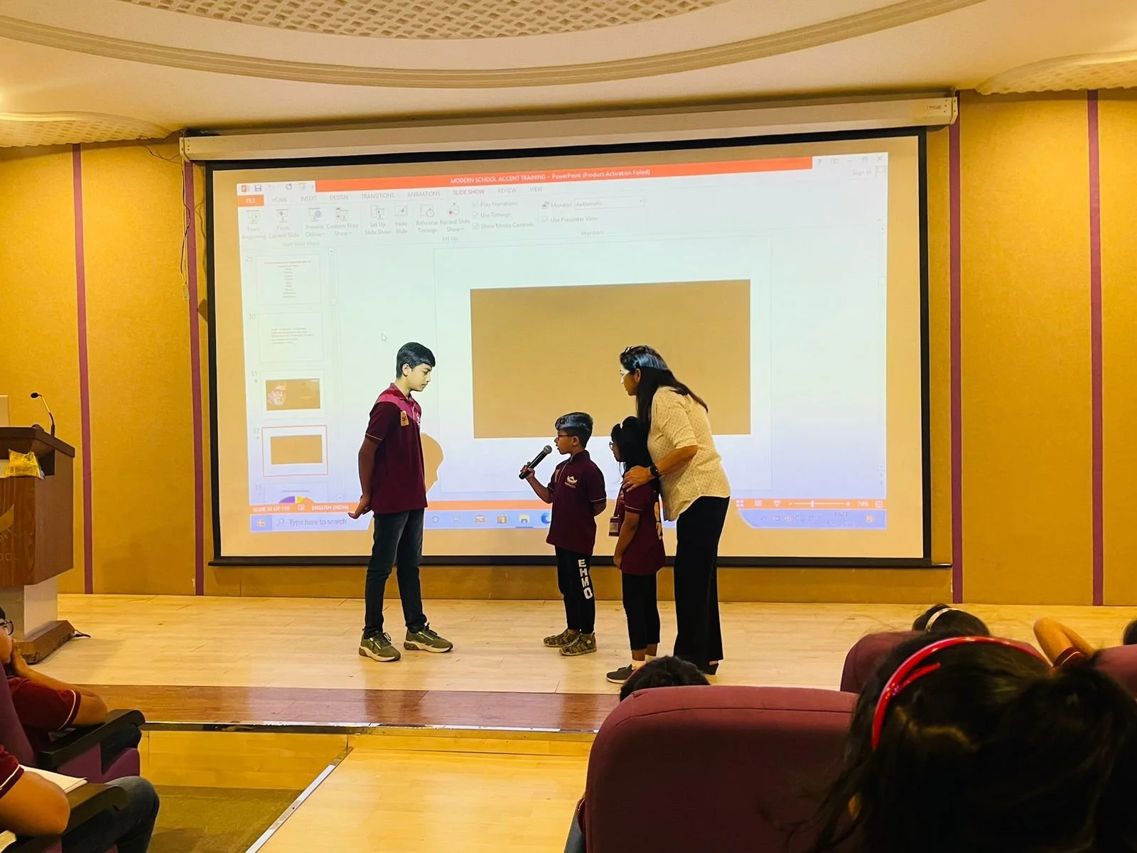 Voice & Accent Training Workshop at Modern School, Kota