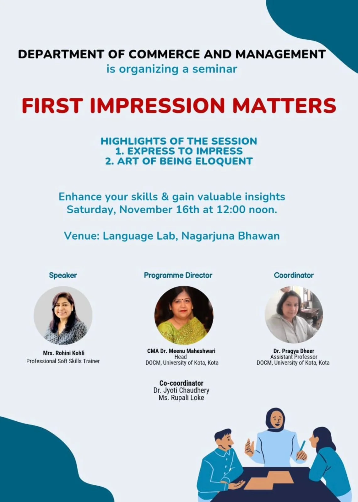 First Impression Matters - University Of Kota