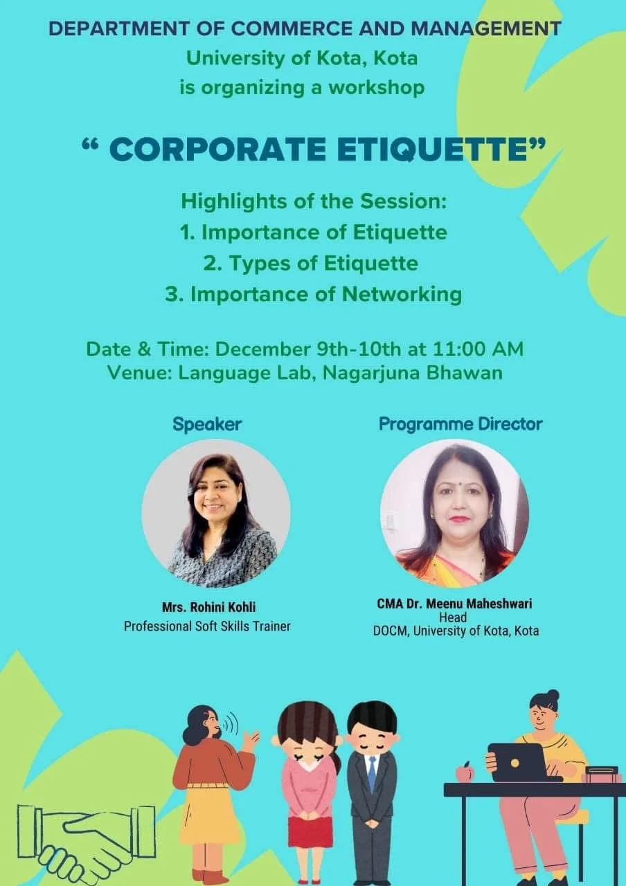 “Corporate Etiquette” - University of Kota