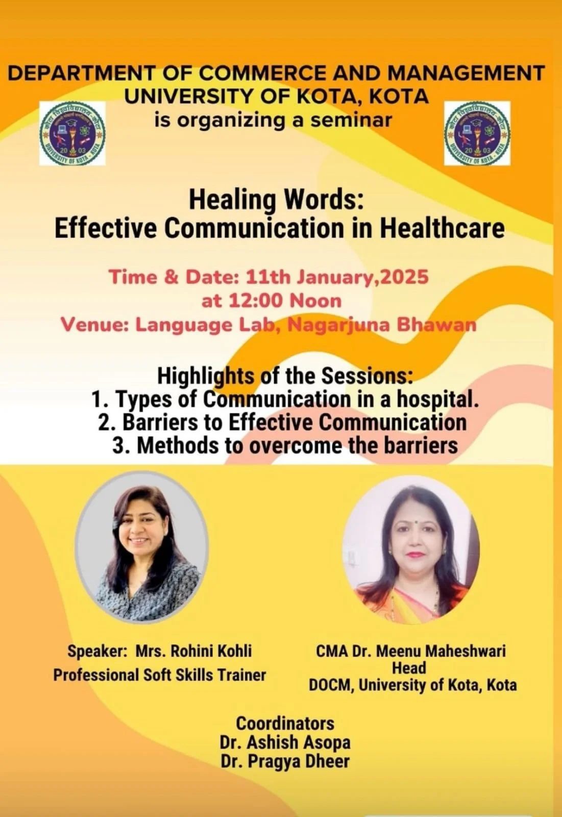 “Healing Words” - Effective Communication in Healthcare at University of Kota