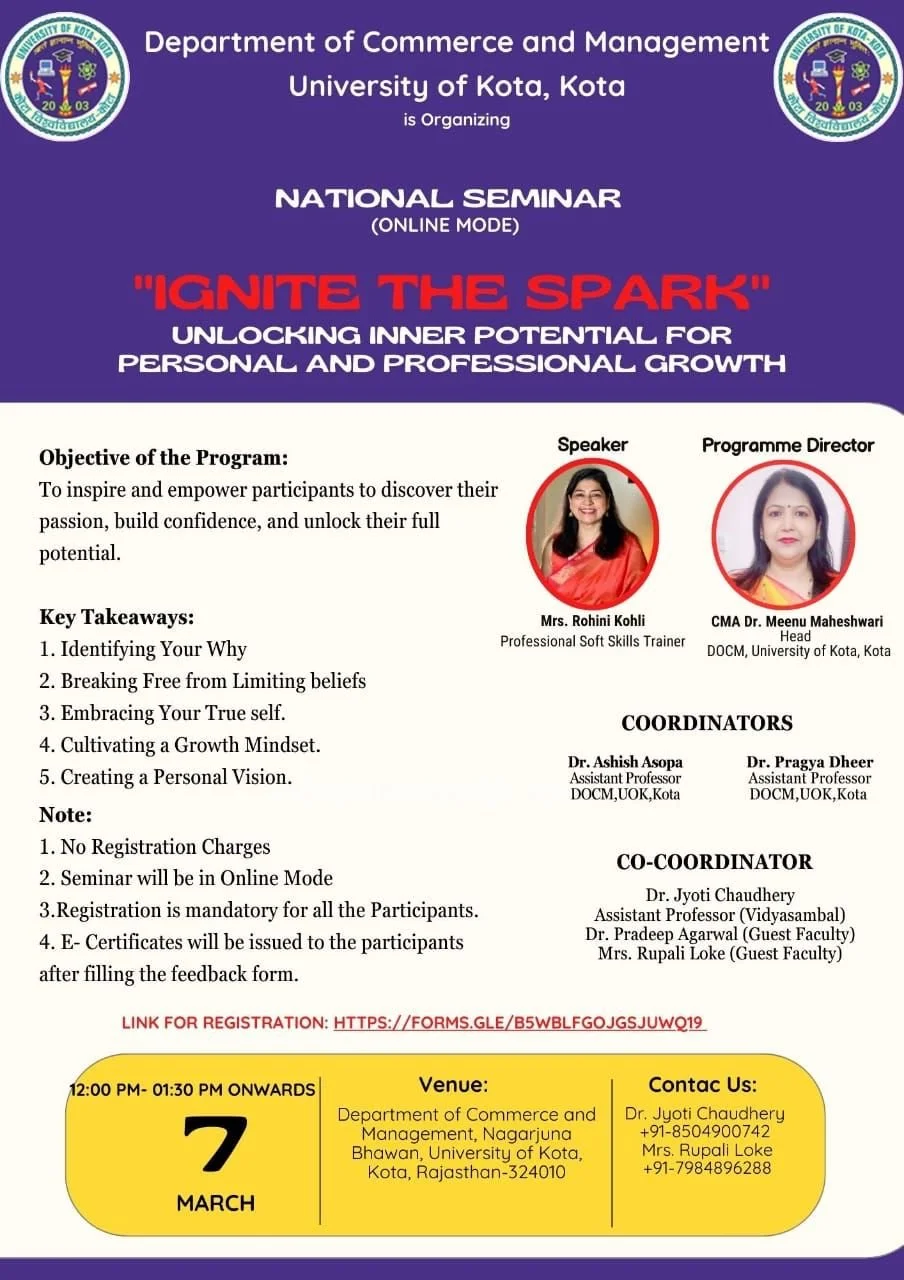 Ignite the Spark - University of Kota