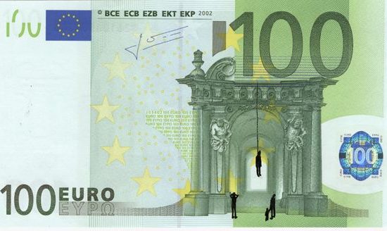 hacked banknotes by Stefano