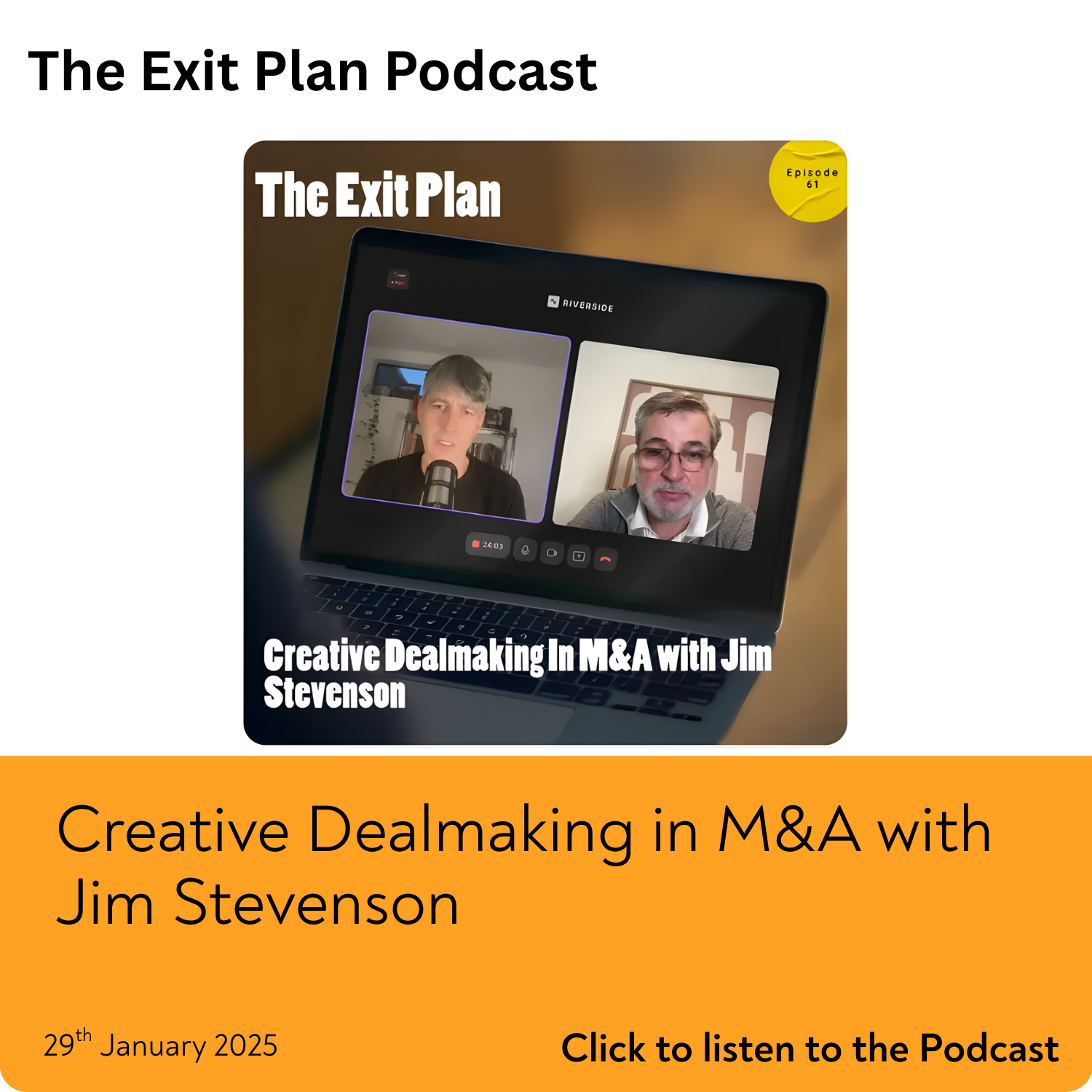 Creative Dealmaking in M&A with Jim Stevenson