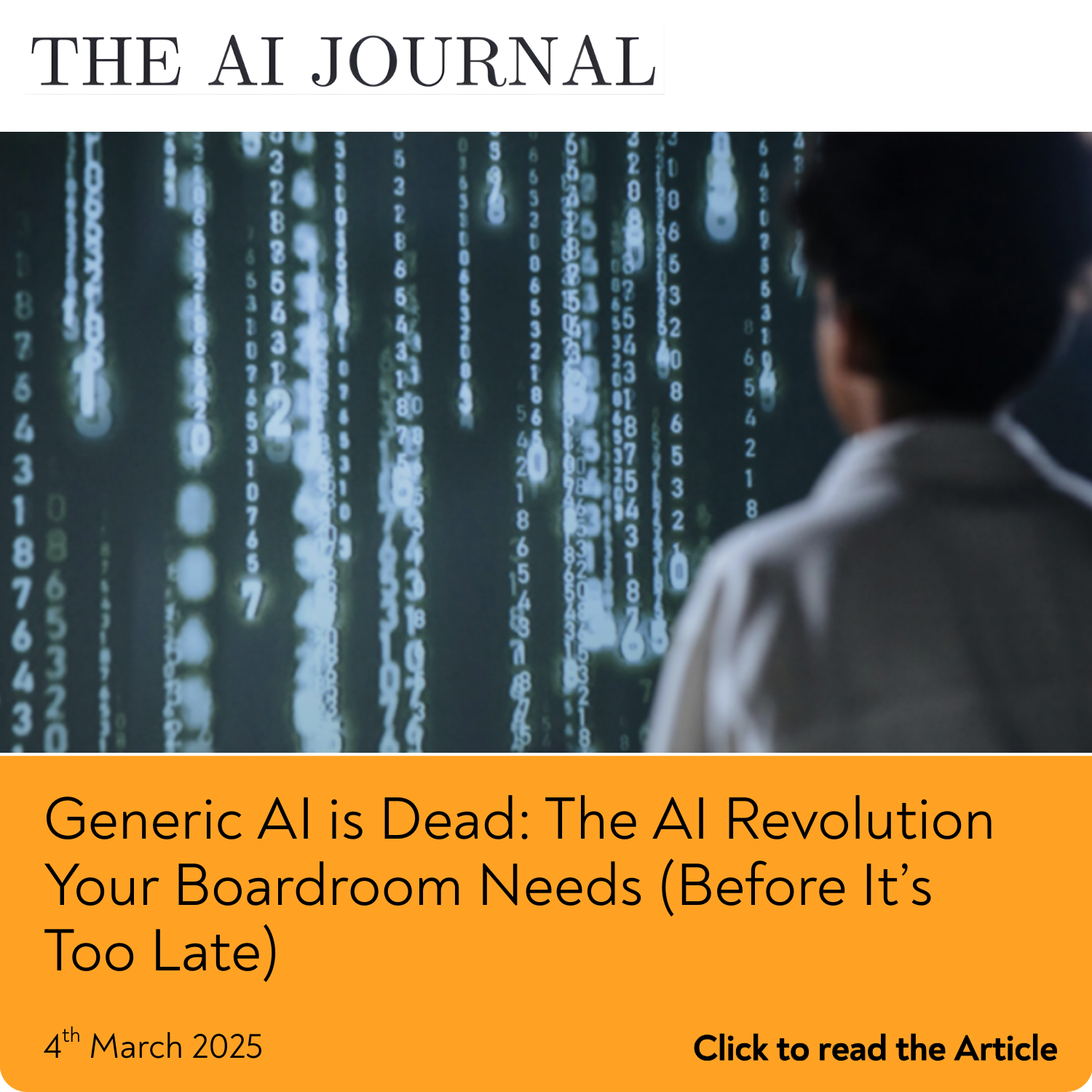 Generic AI is Dead: The AI Revolution Your Boardroom Needs (Before It’s Too Late)