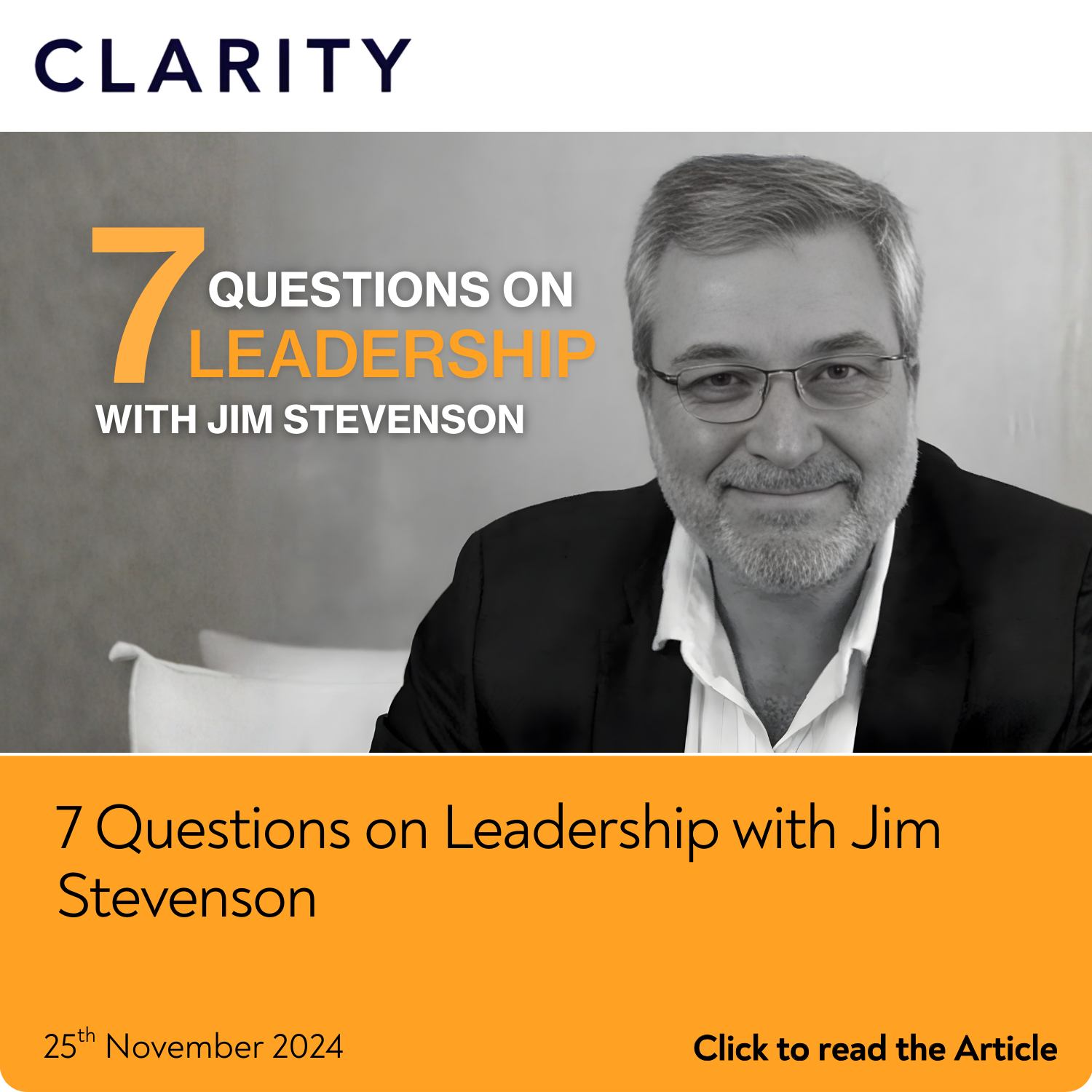 7 Questions on Leadership with Jim Stevenson