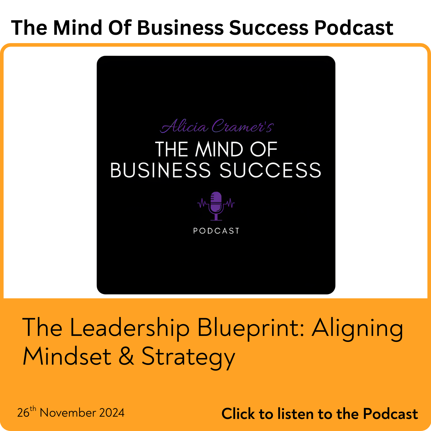 The Leadership Blueprint: Aligning Mindset & Strategy