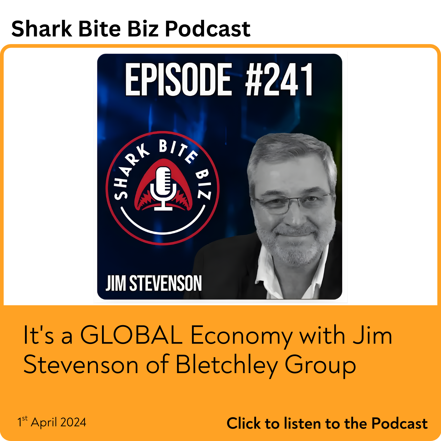 It's a GLOBAL Economy with Jim Stevenson of Bletchley Group
