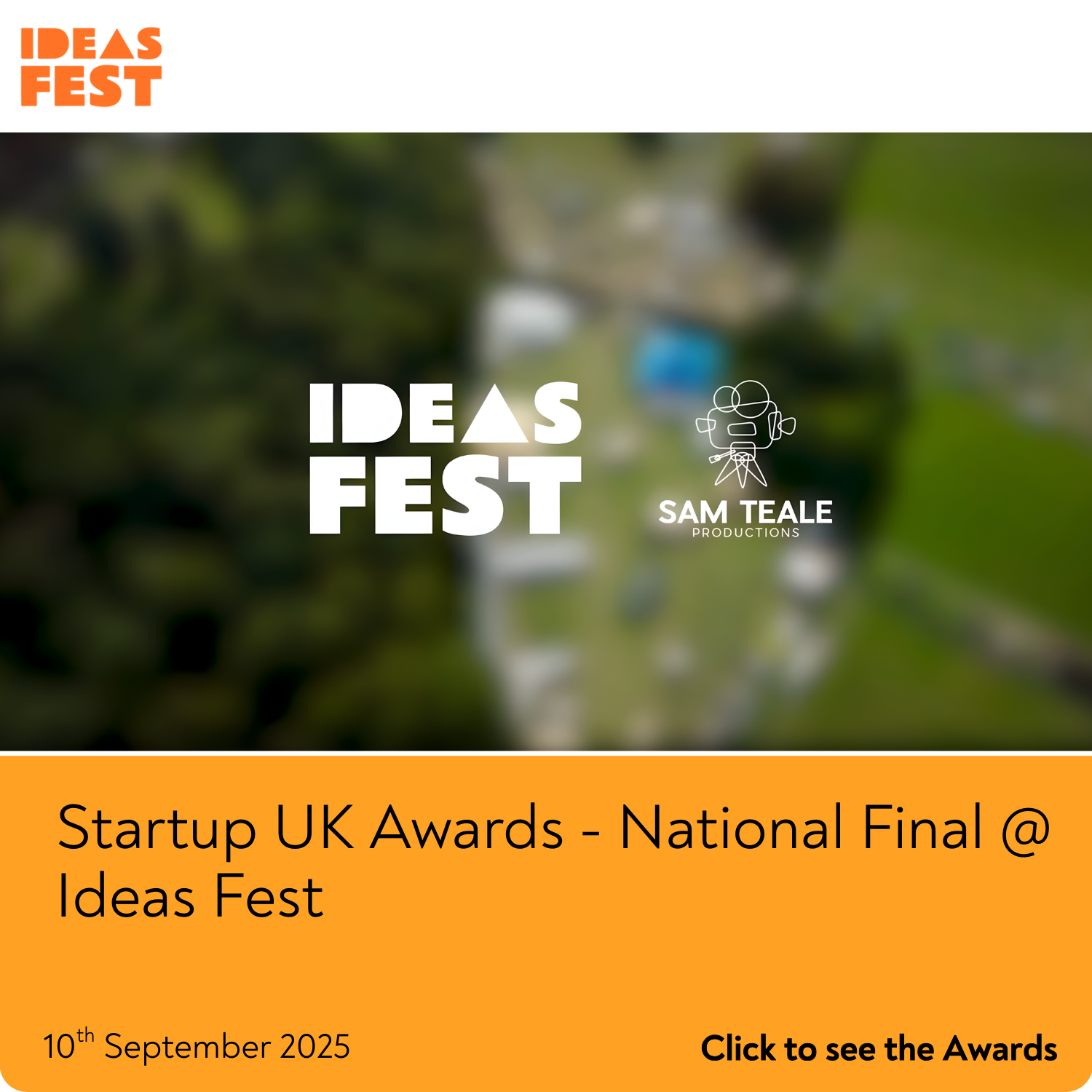 Startup UK Awards - National Final @ Ideas Fest