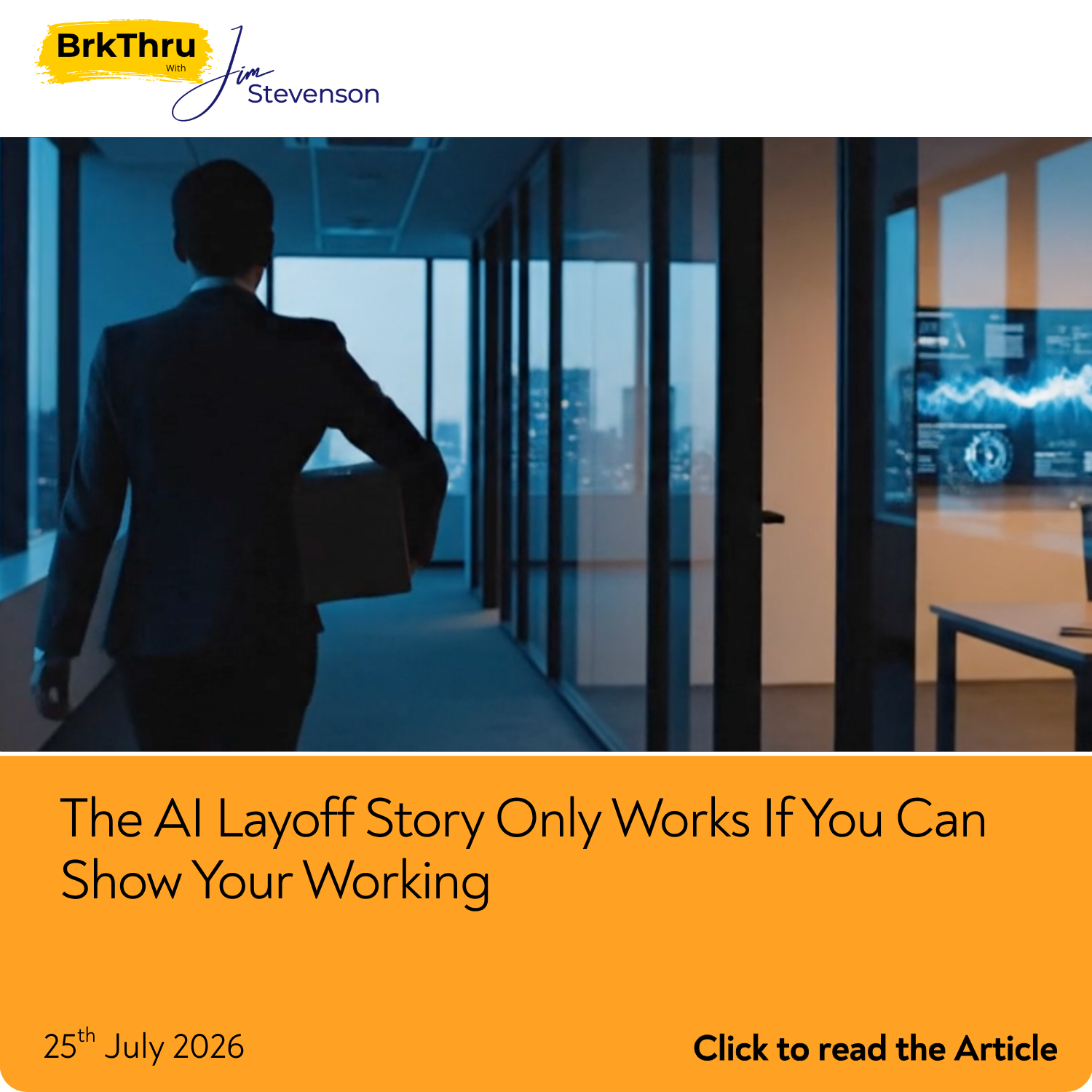 The AI Layoff Story Only Works If You Can Show Your Working