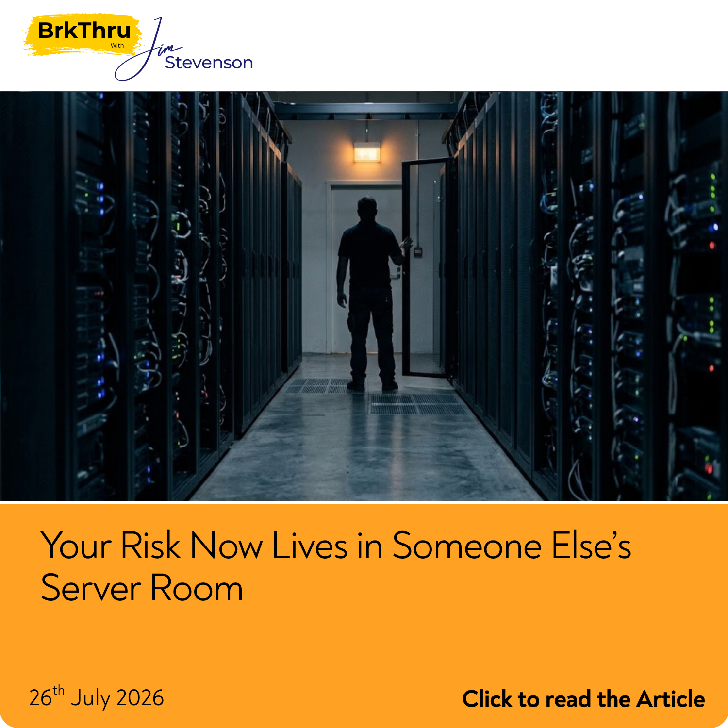 Your Risk Now Lives in Someone Else's Server Room