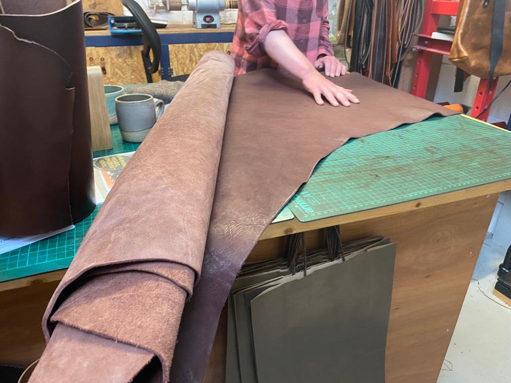 Liz in Frome stroking leather.jpeg