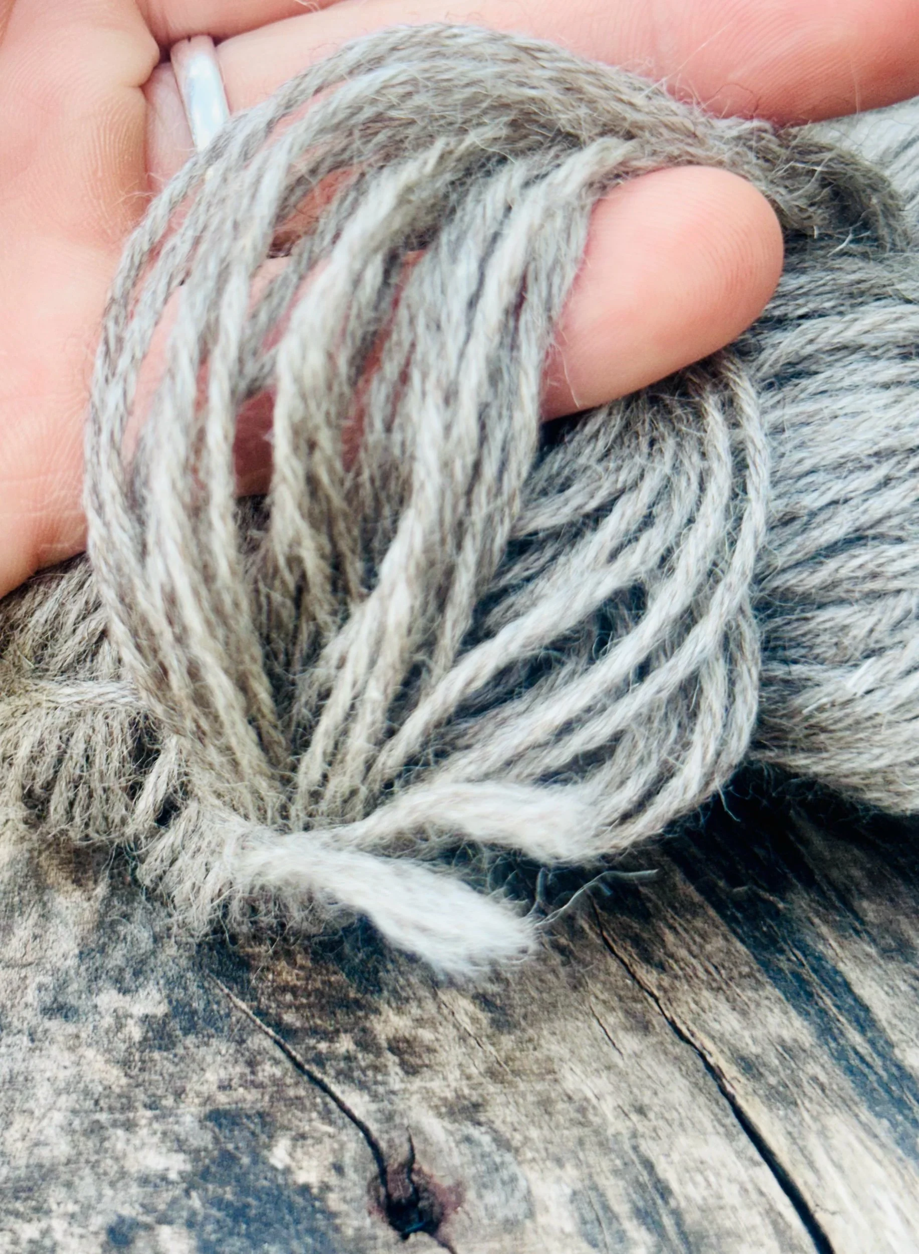 Silver Lustre - 5 ply Gansey Yarn