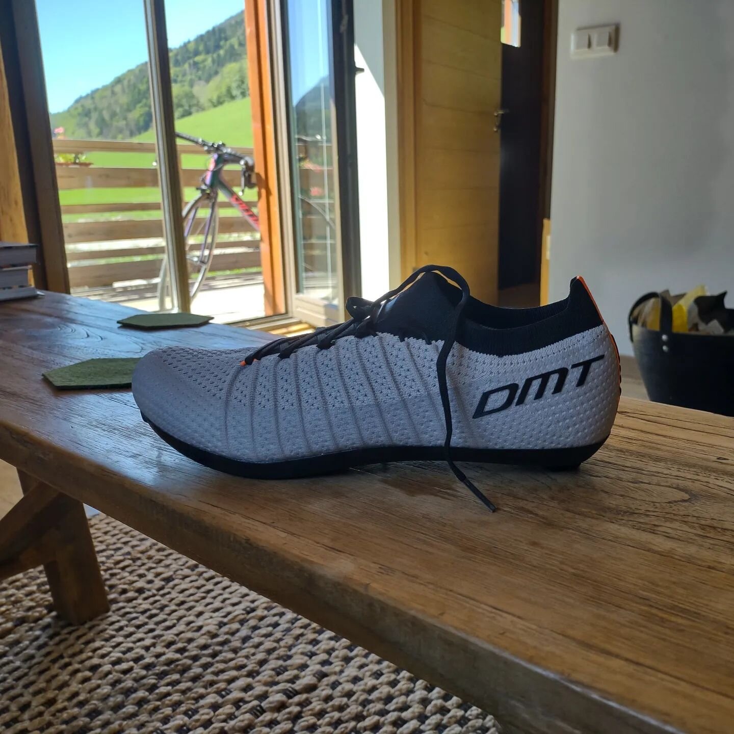 It's a perfect afternoon to test these new bad boys from our new partners @dmtcycling - very excited