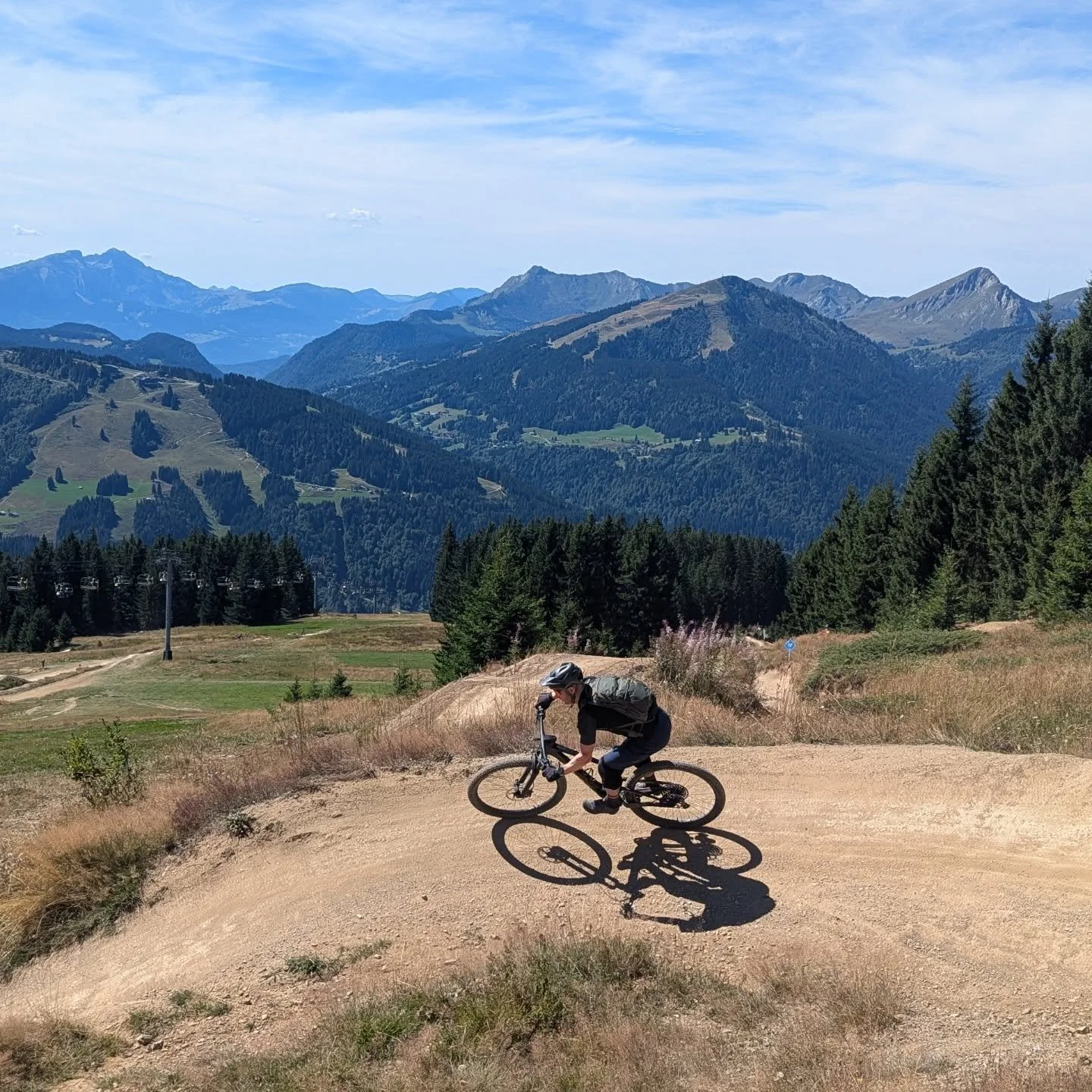 Great day with @fspensley and @traversemichael in Les Gets which is getting ready for the MTB World Cup this weekend